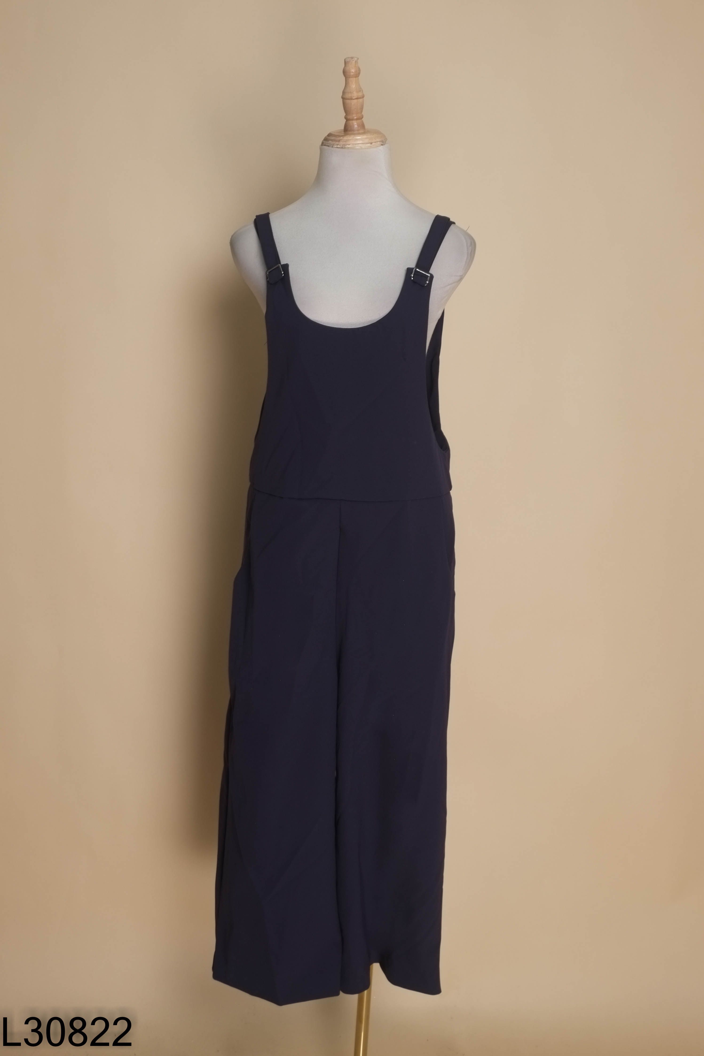 Jumpsuits xanh than quần ống rộng