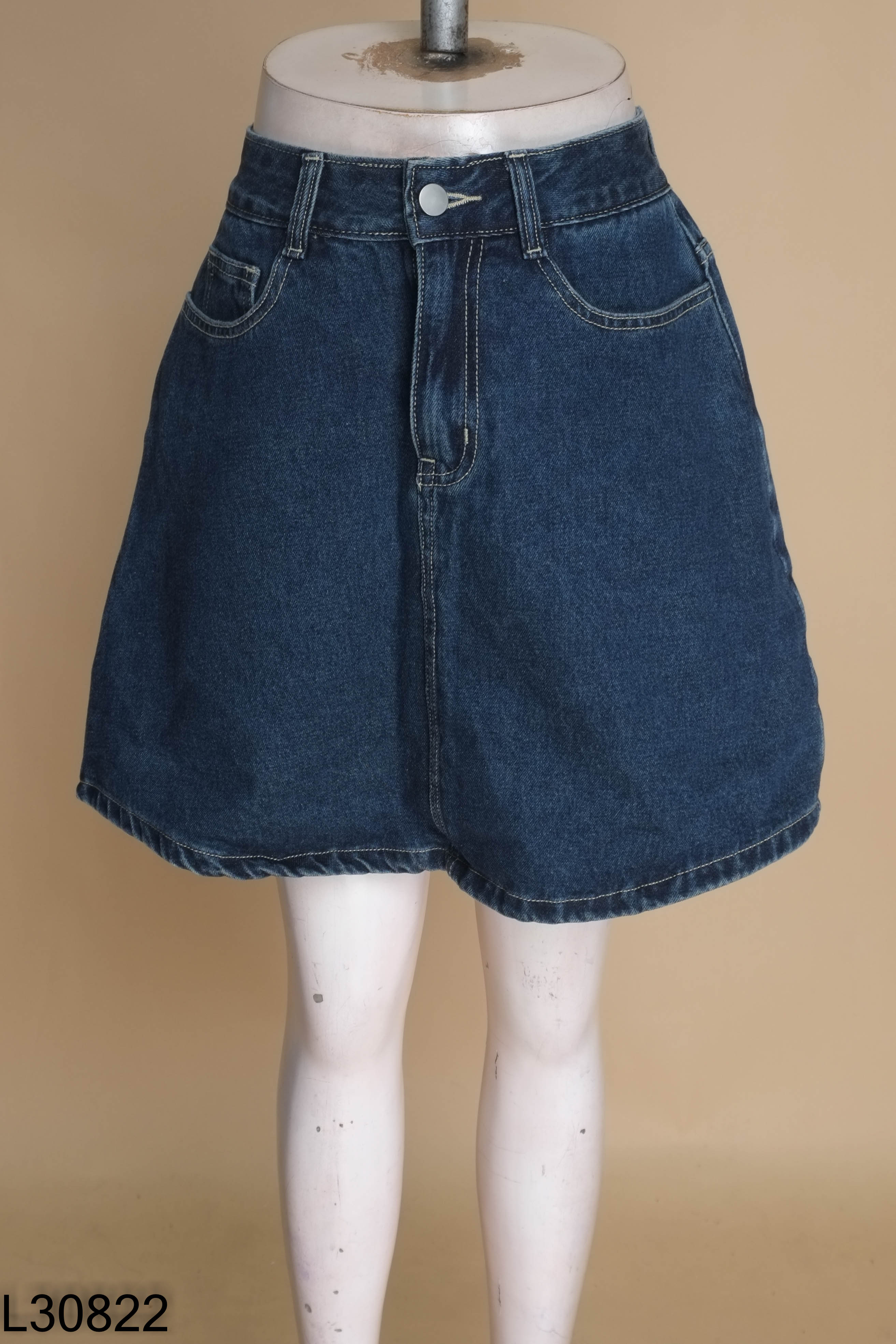 Quần giả váy BU YOUNG jeans xanh