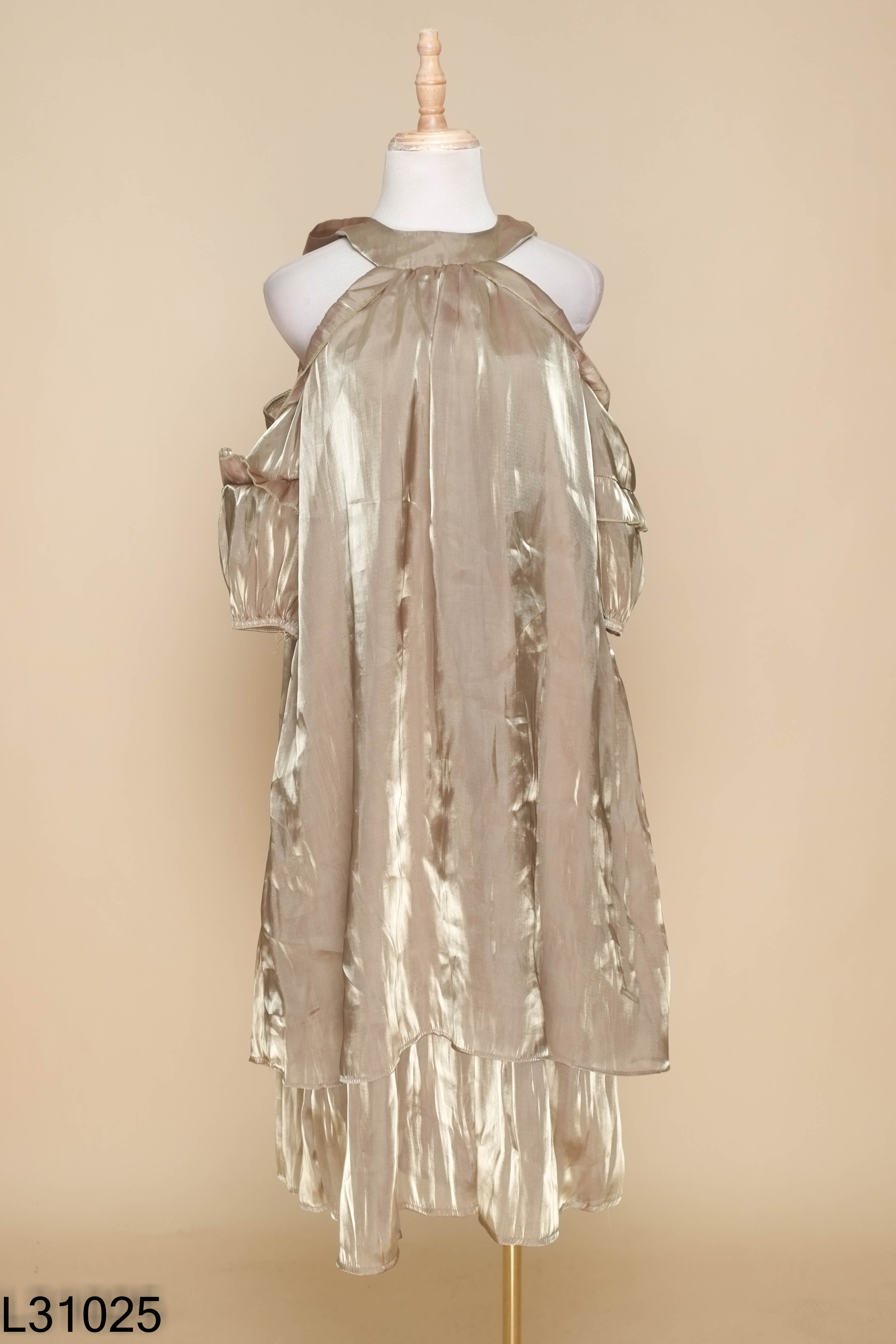 Váy organza xanh lá