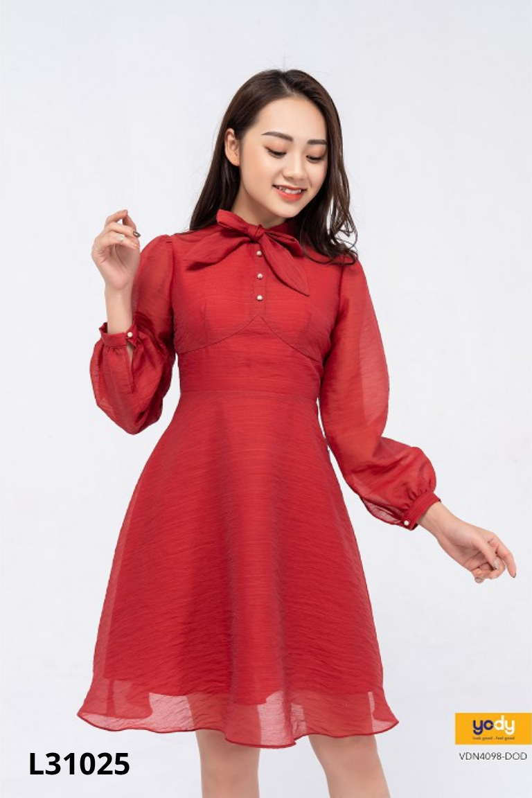 Váy YODY voan đỏ