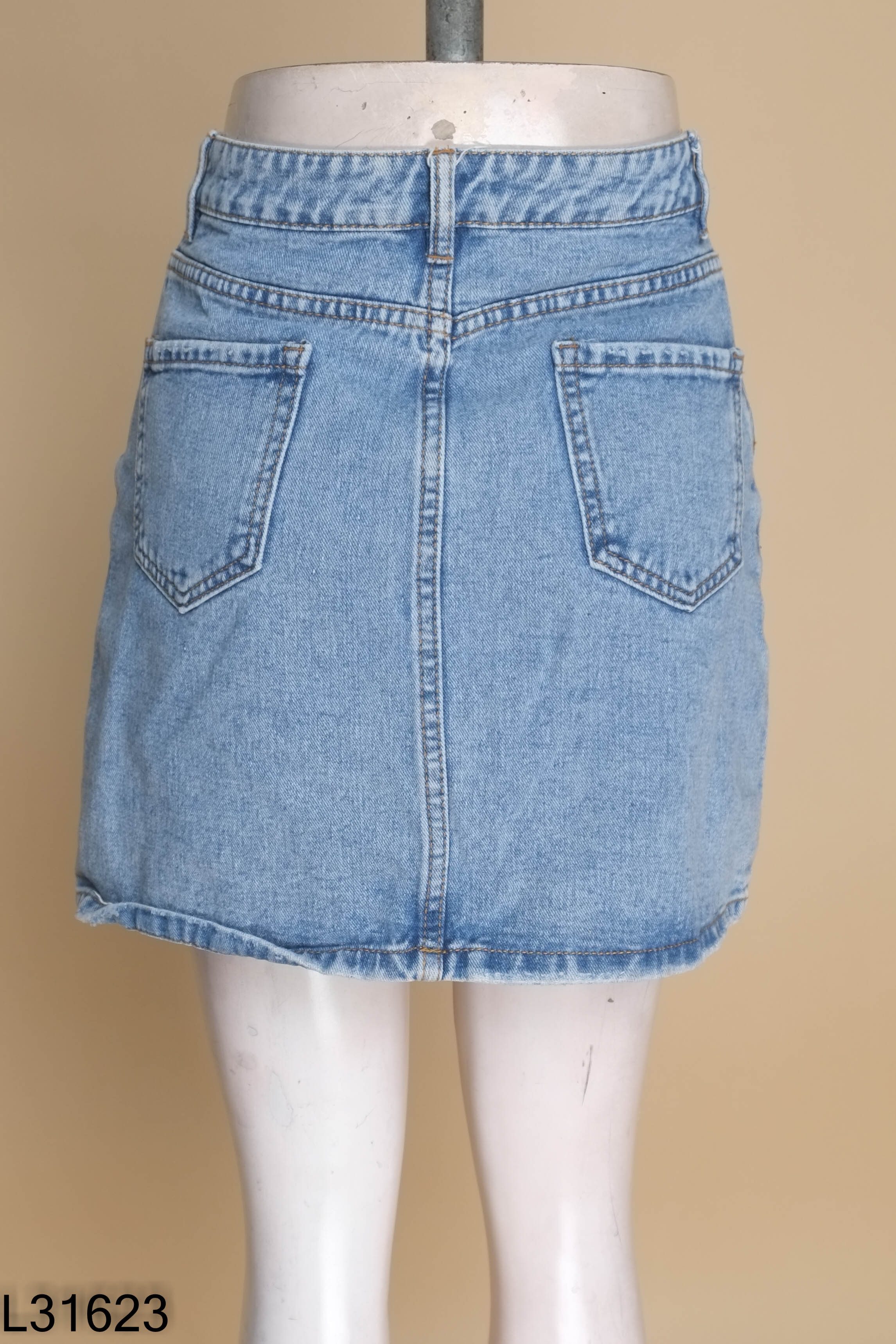 Chân váy IVY MODA jeans xanh