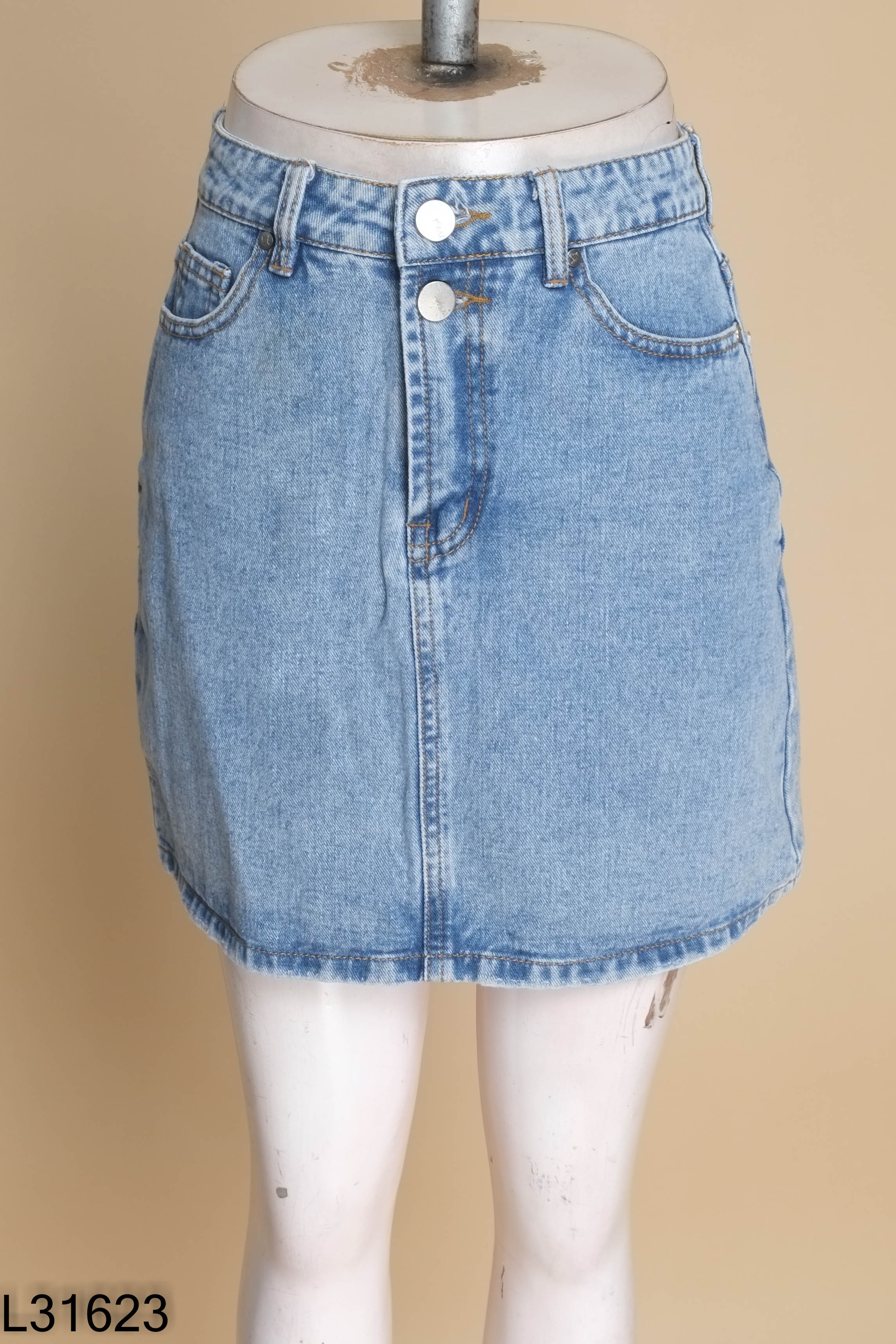 Chân váy IVY MODA jeans xanh