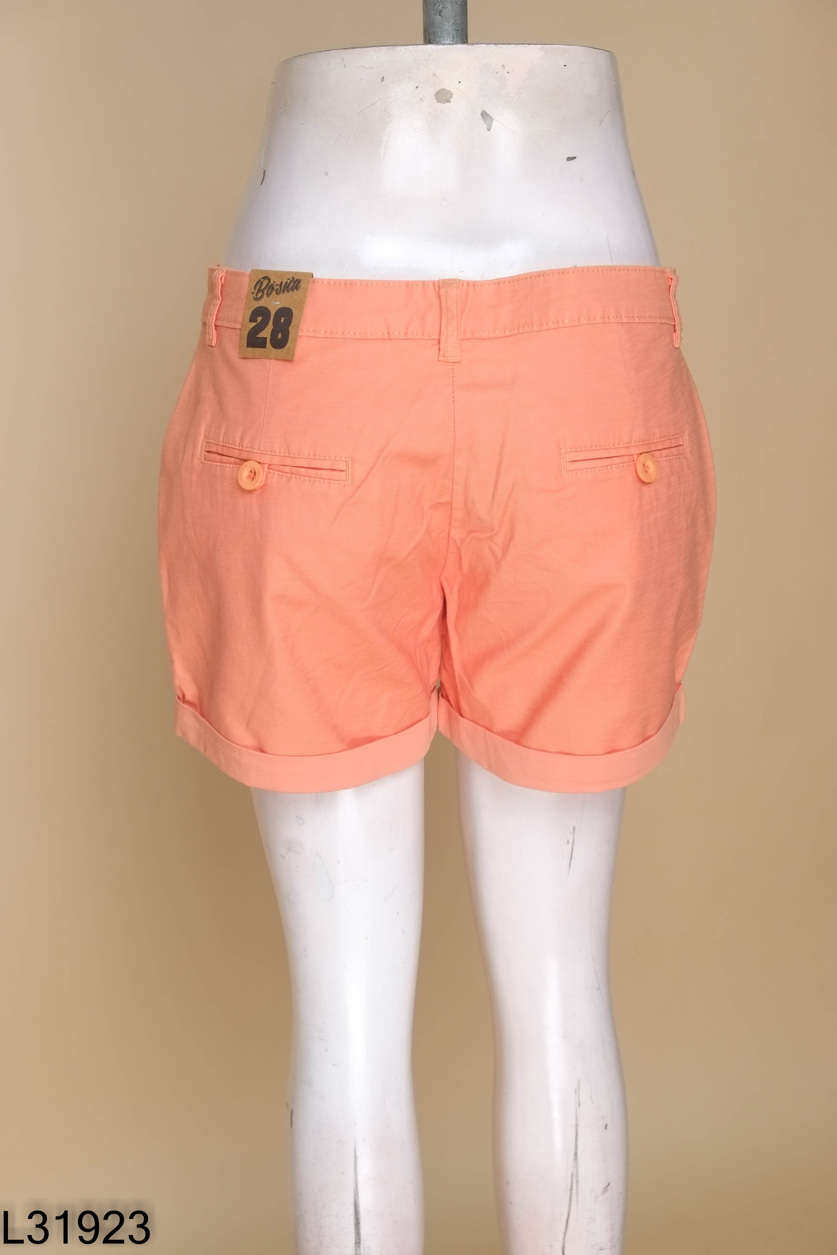 Quần short BÒ SỮA cam trơn