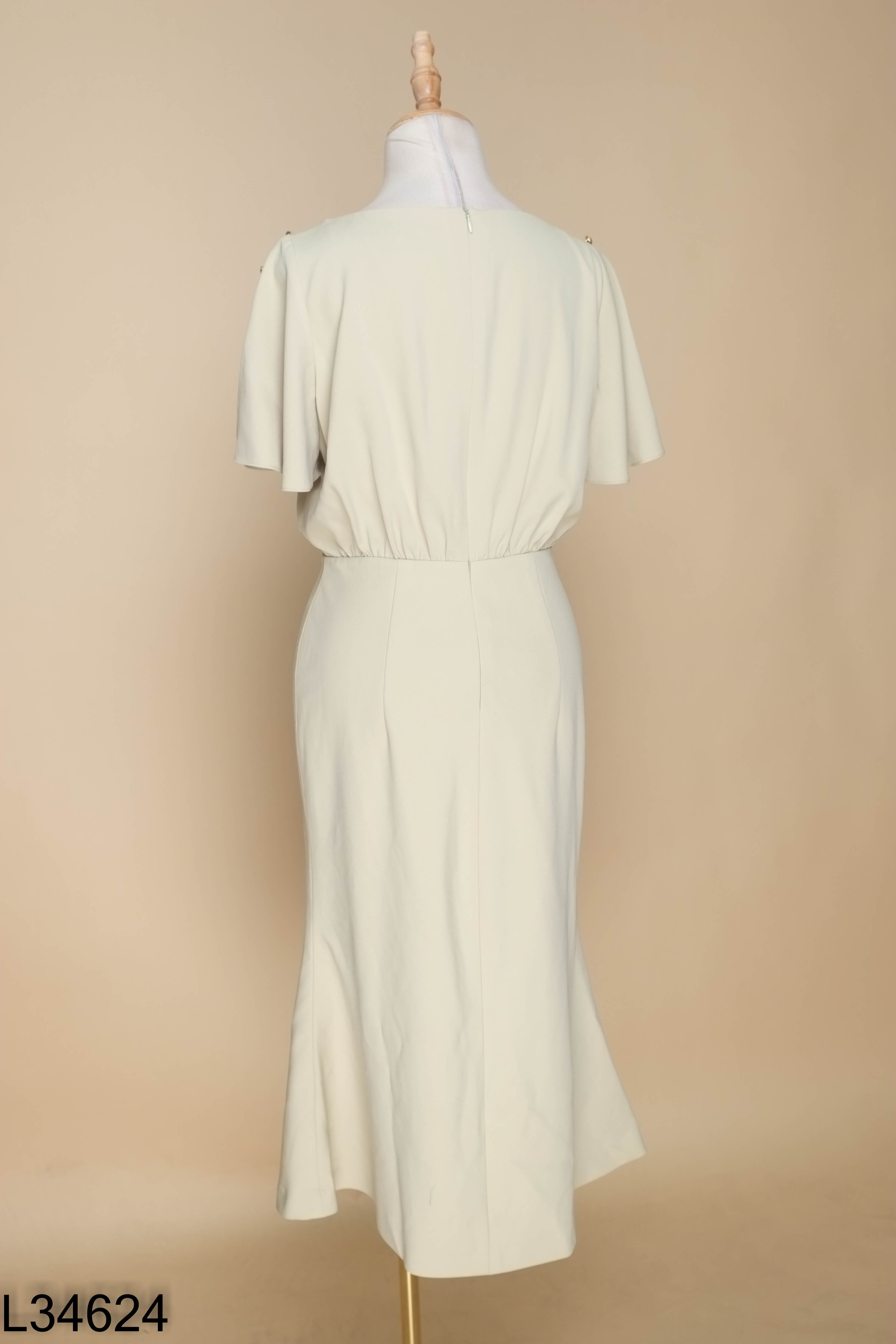 Váy xanh cốm IVY LADIES phối tay