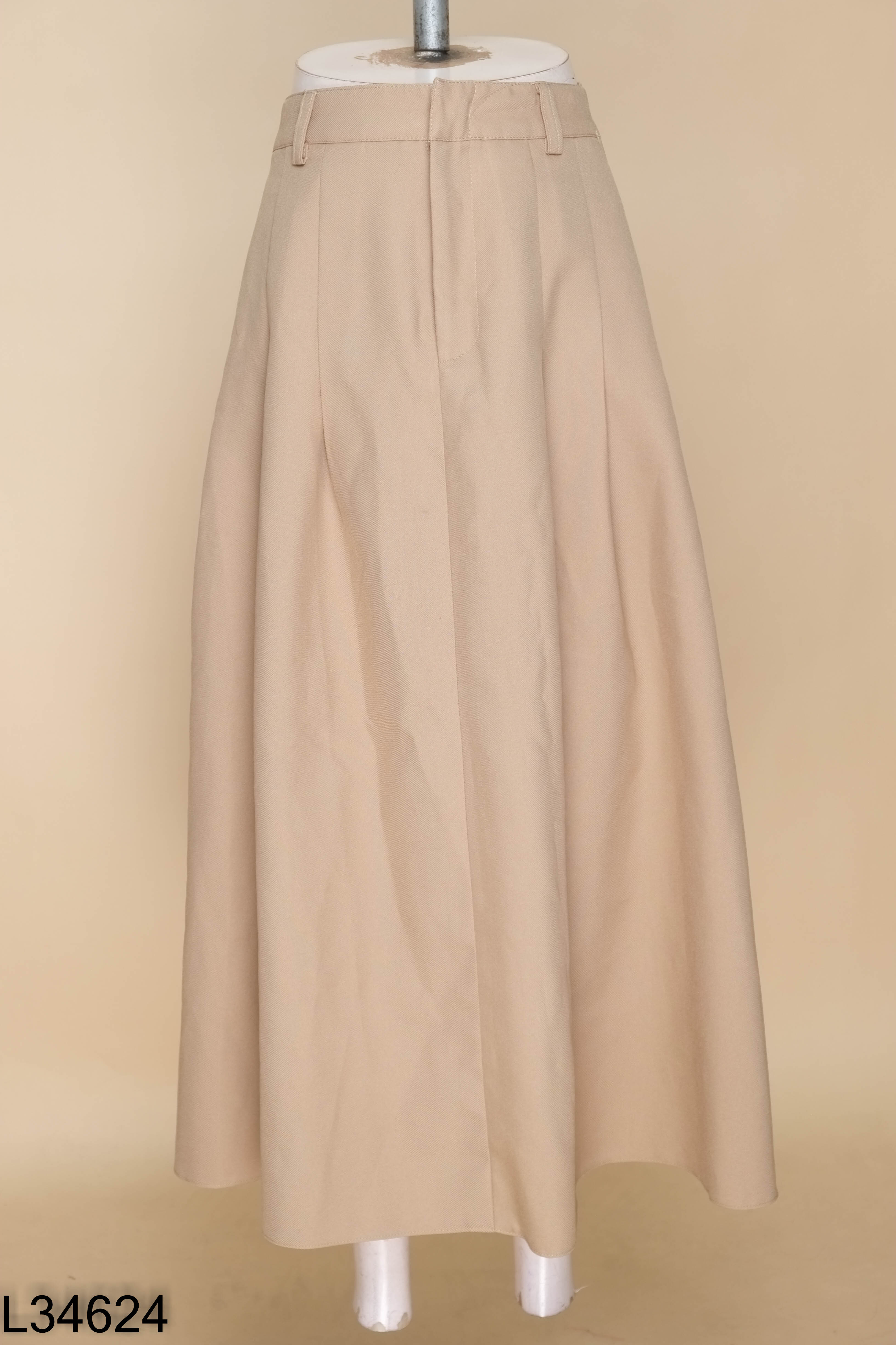 Chân váy nâu DENS CLOTHING trơn