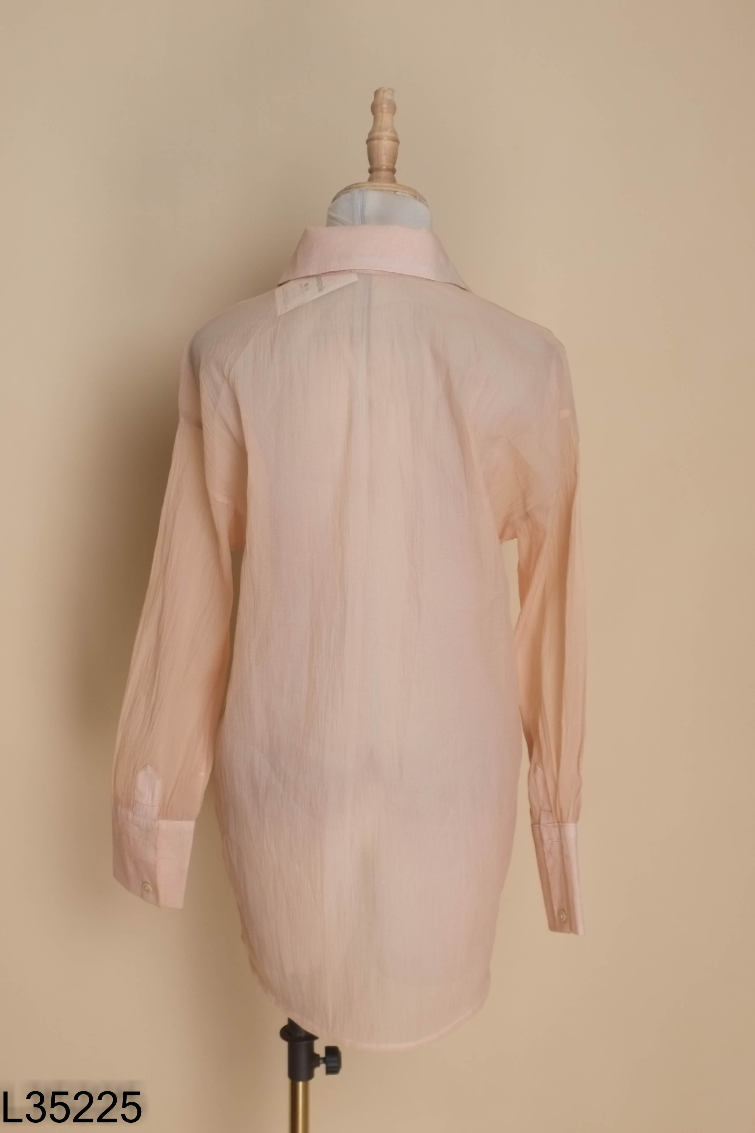 Áo sơ mi BAGEO chiffon be