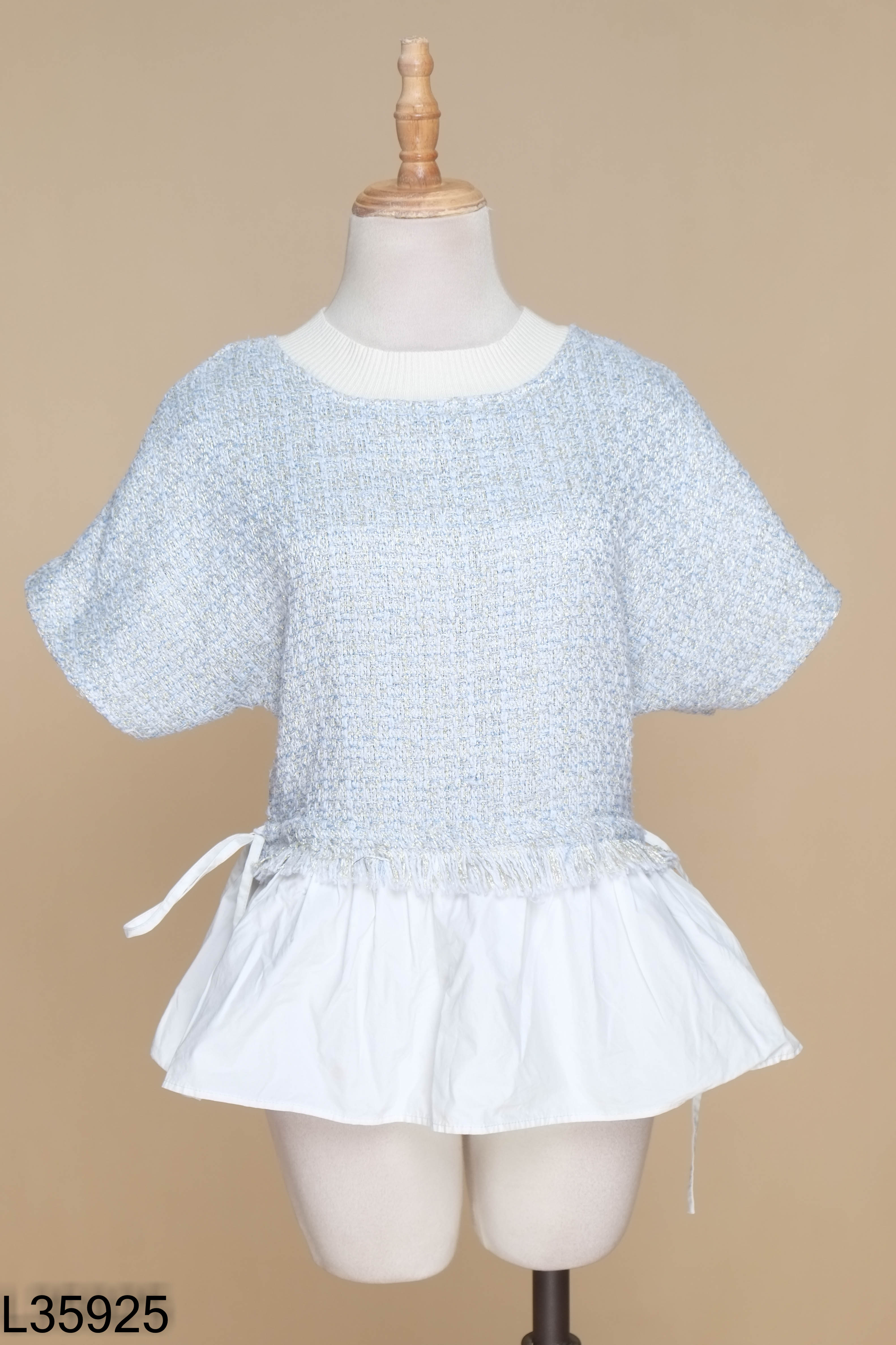 Áo SHEMODA xanh len mix