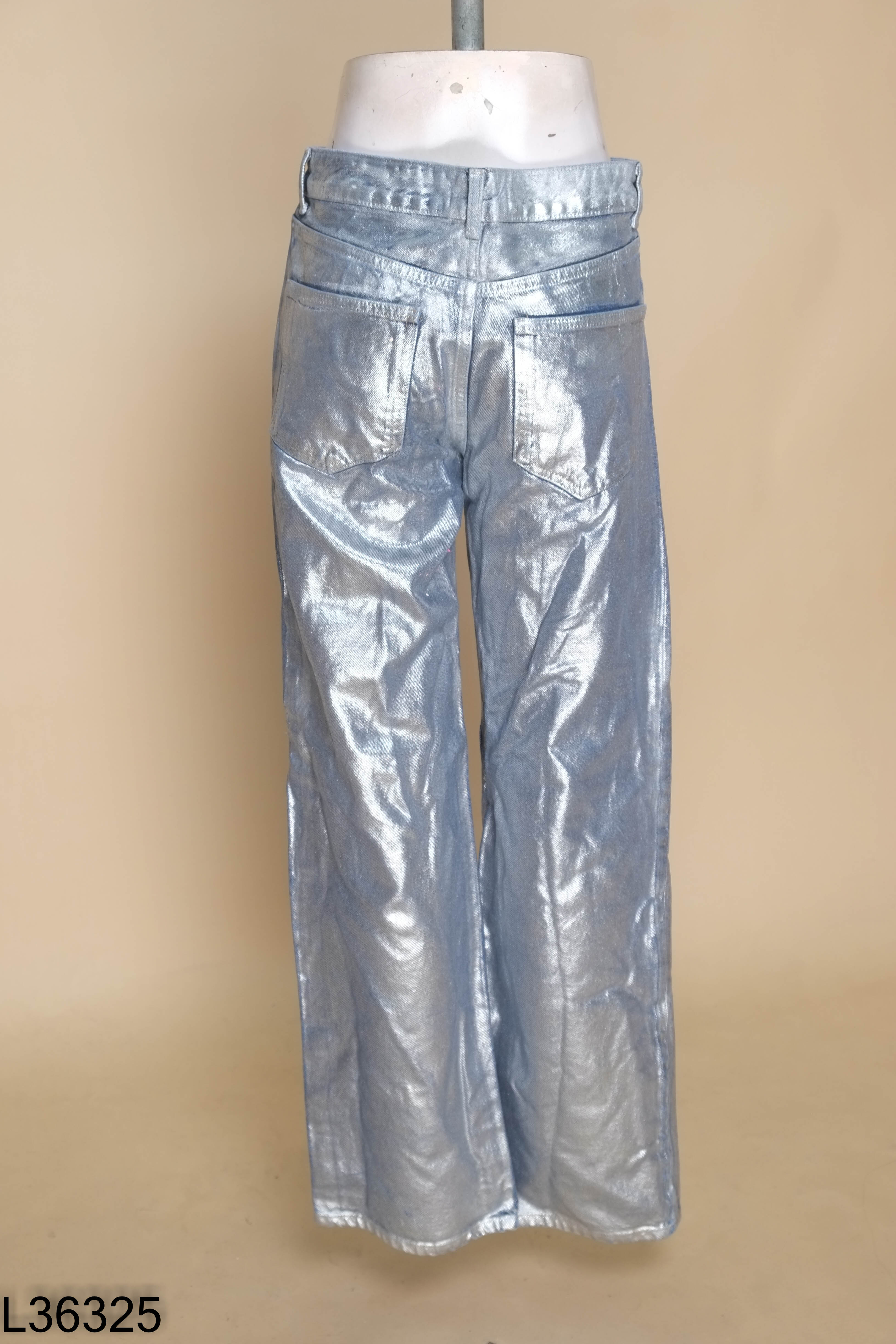 Quần MANGO jeans xanh bạc