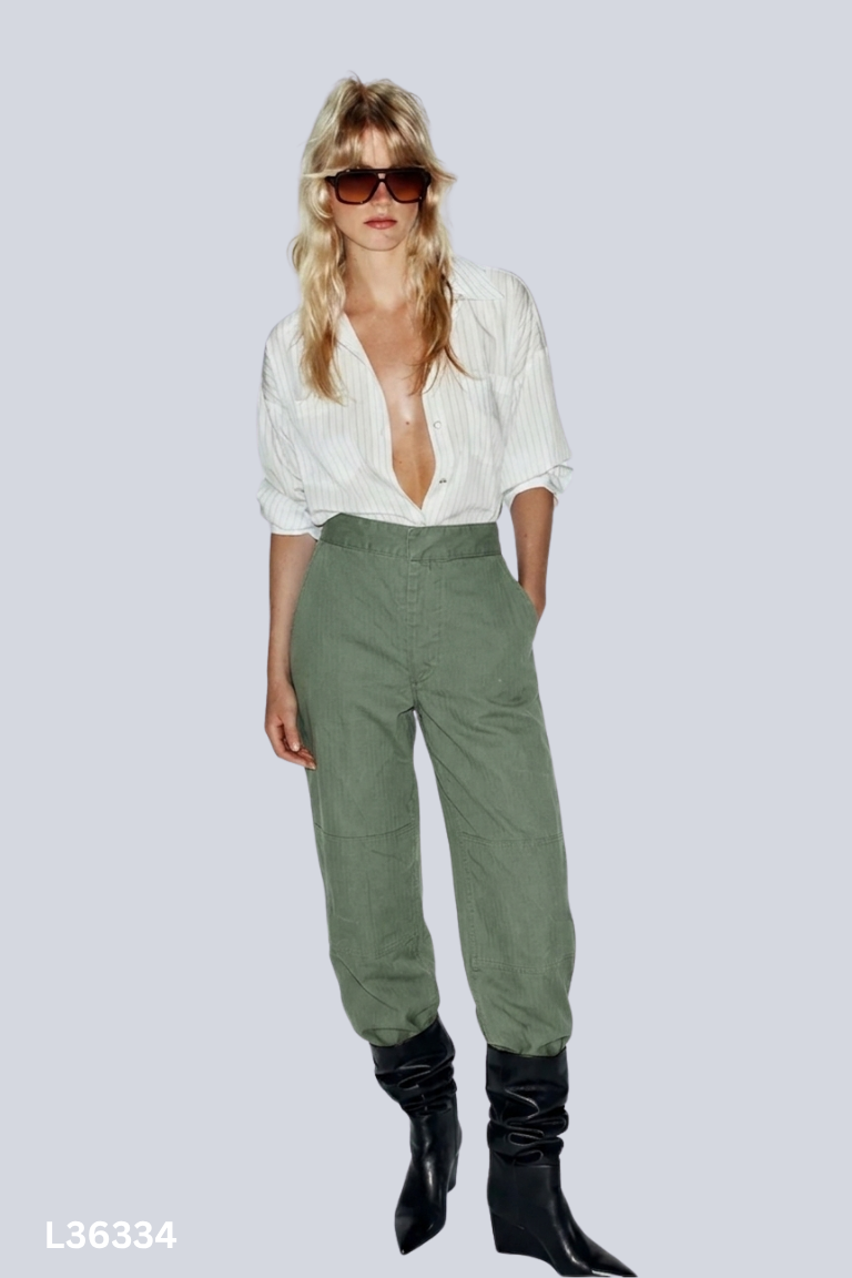 Quần jeans ZARA xanh rêu