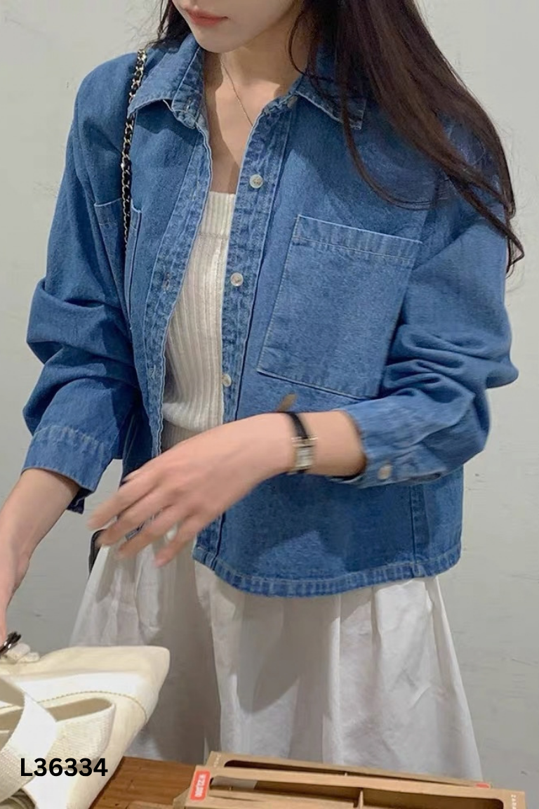 Áo khoác jeans WEARELAB xanh crotop
