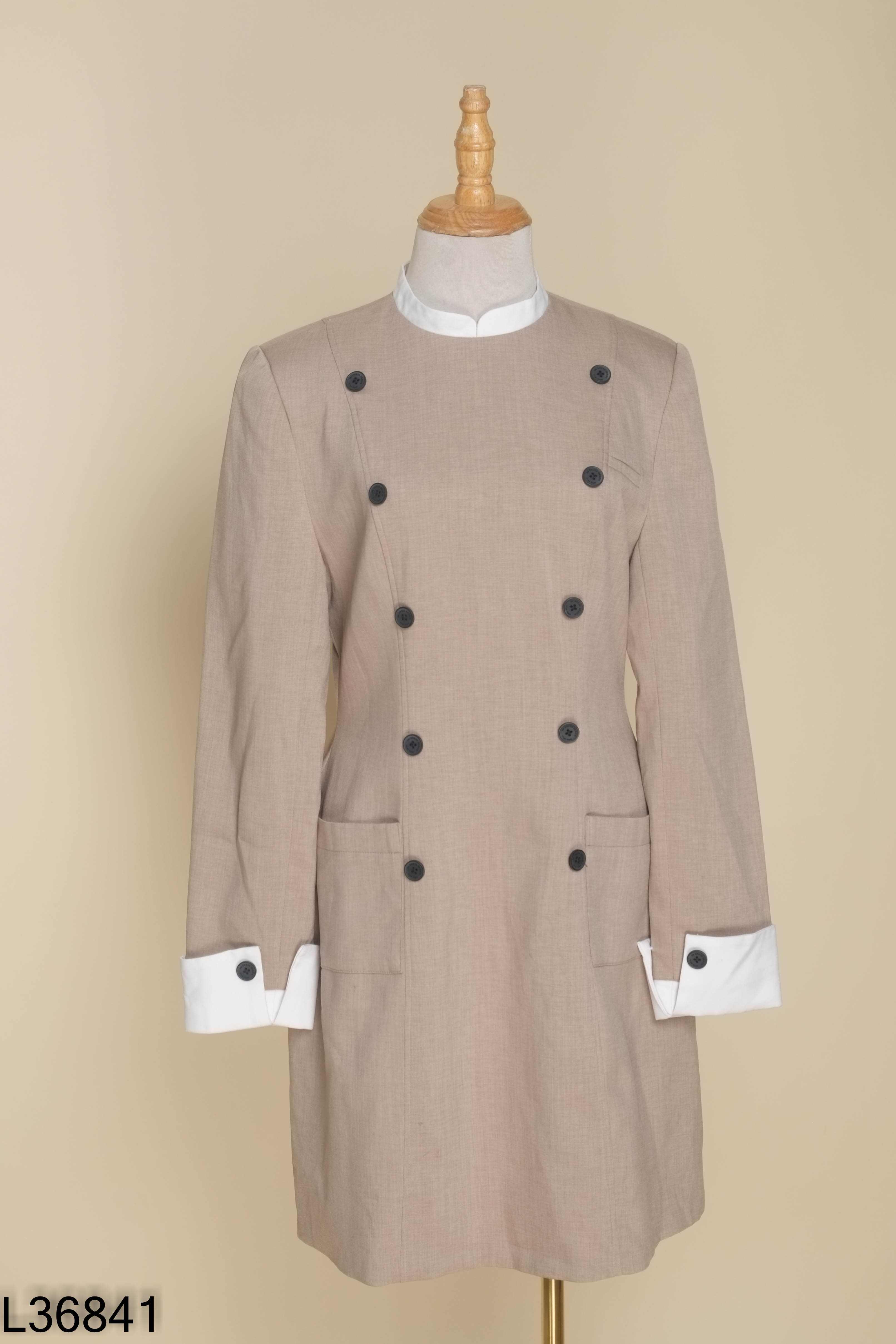 Váy nâu JM DRESS dài tay