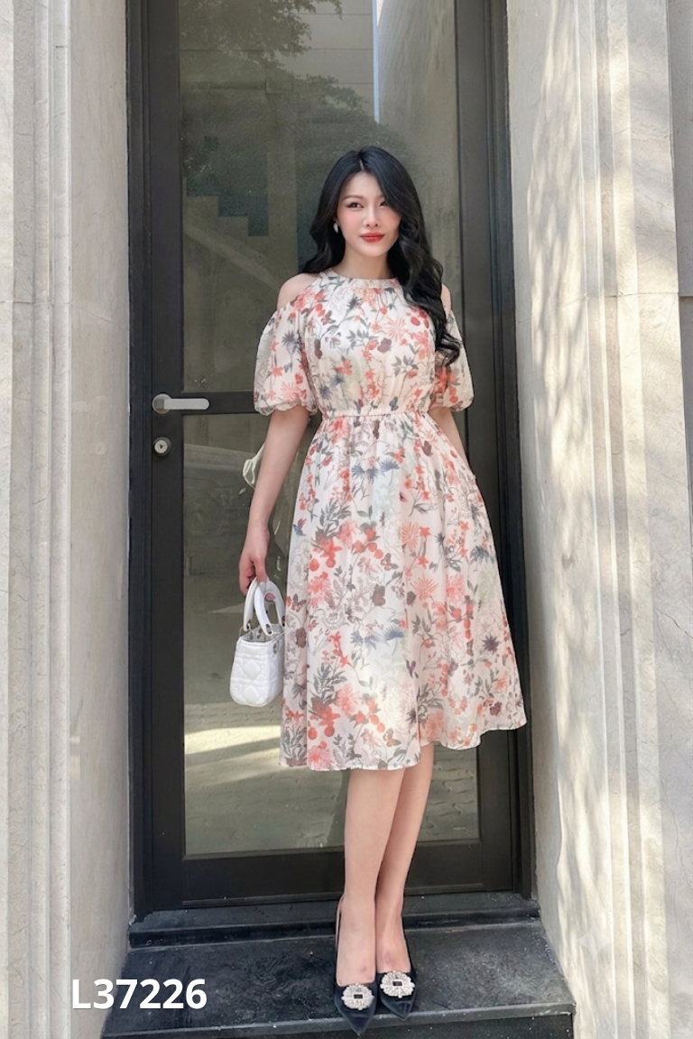 NEWTAG Váy be họa tiết hoa