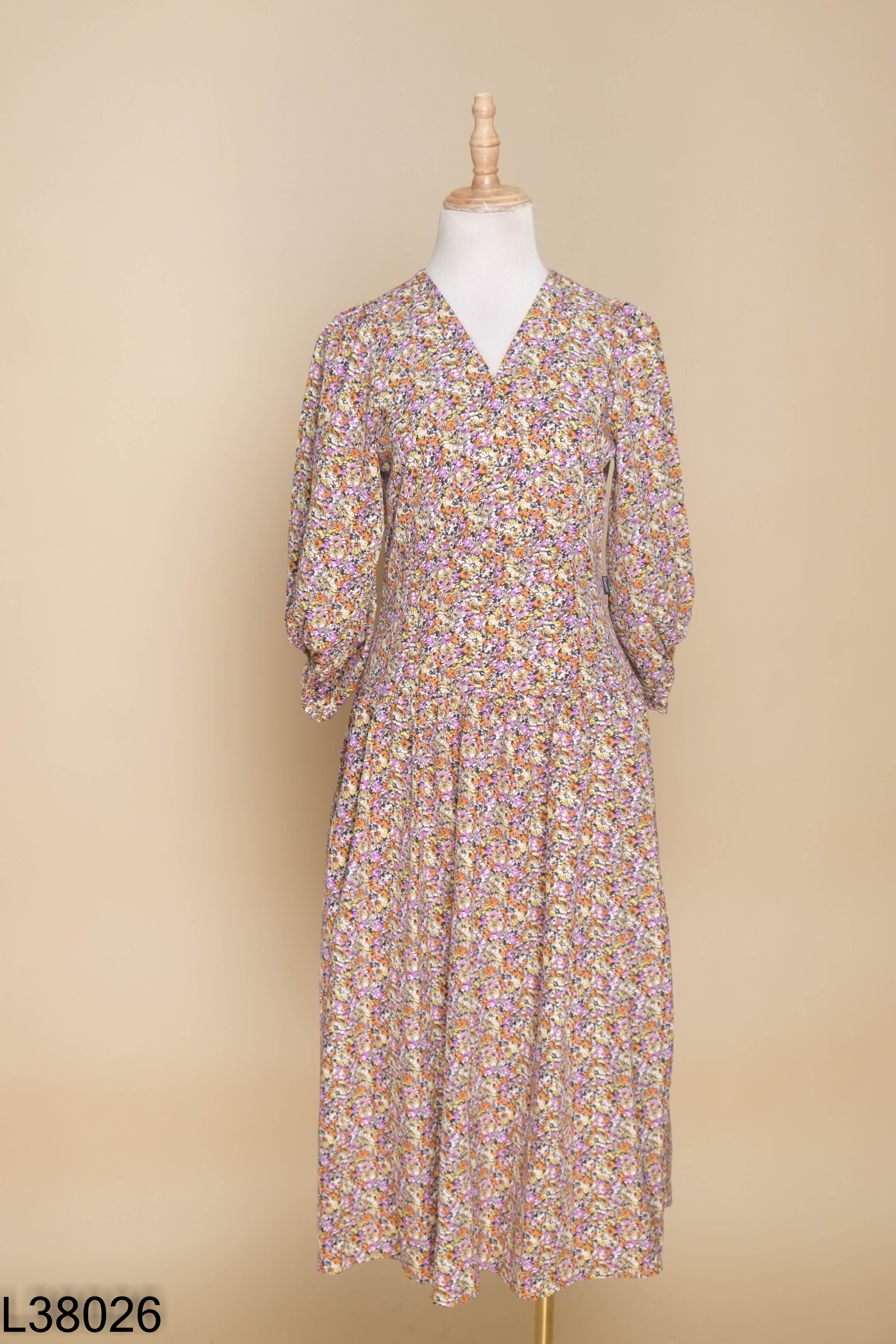 Váy tím hoa nhí phối CUNNIE STORE