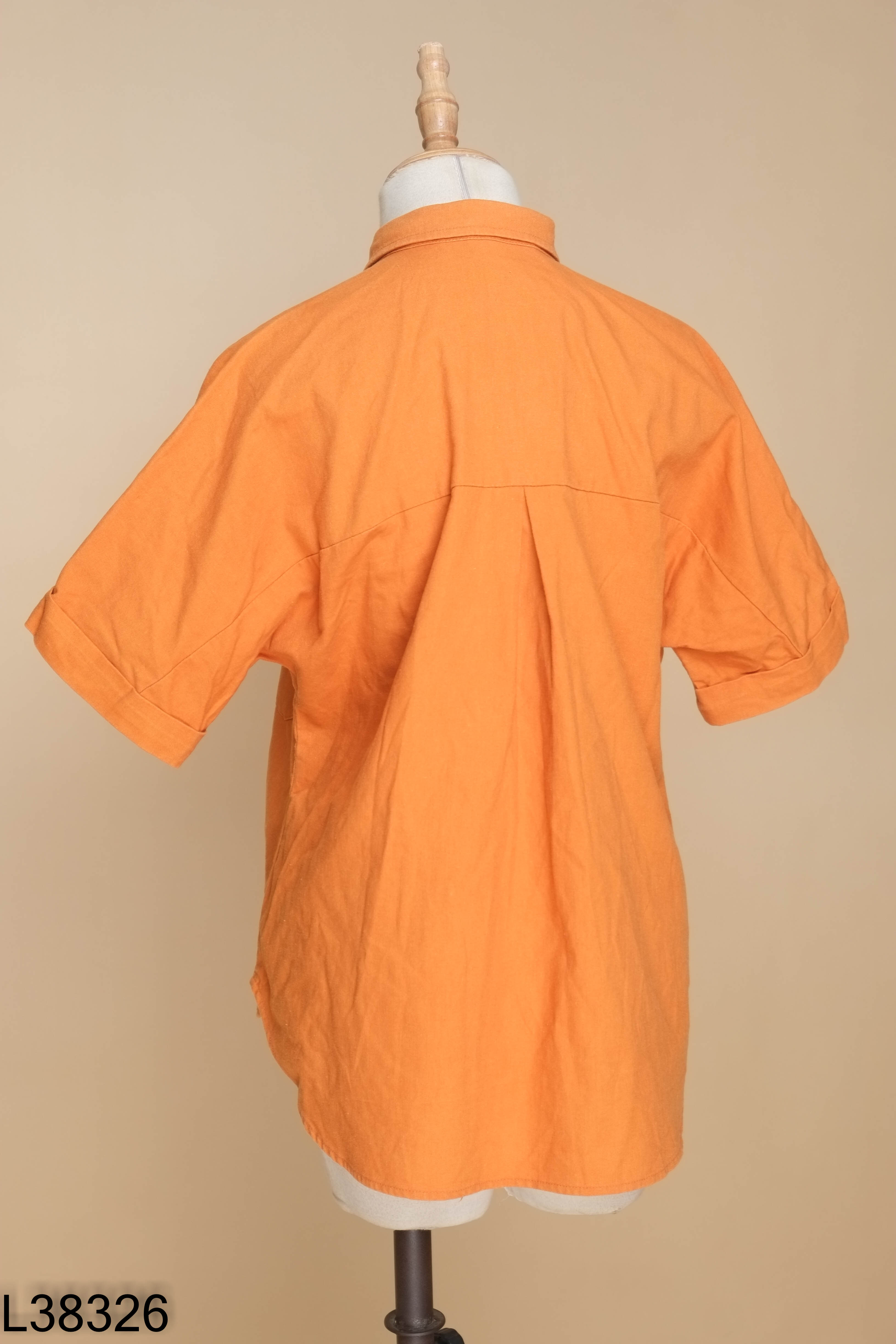 Áo sơ mi MANGO nâu cam