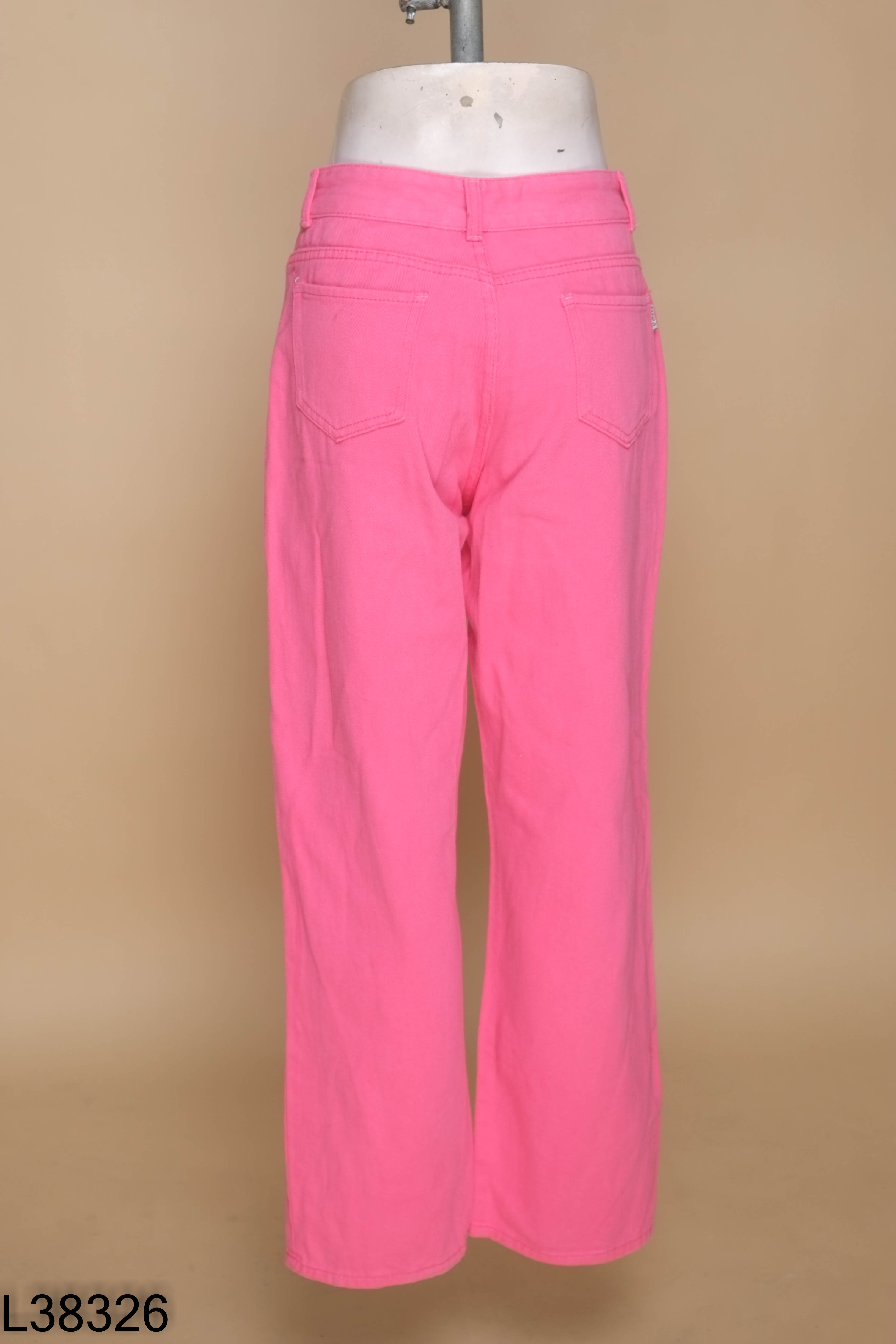 Quần jeans hồng trơn