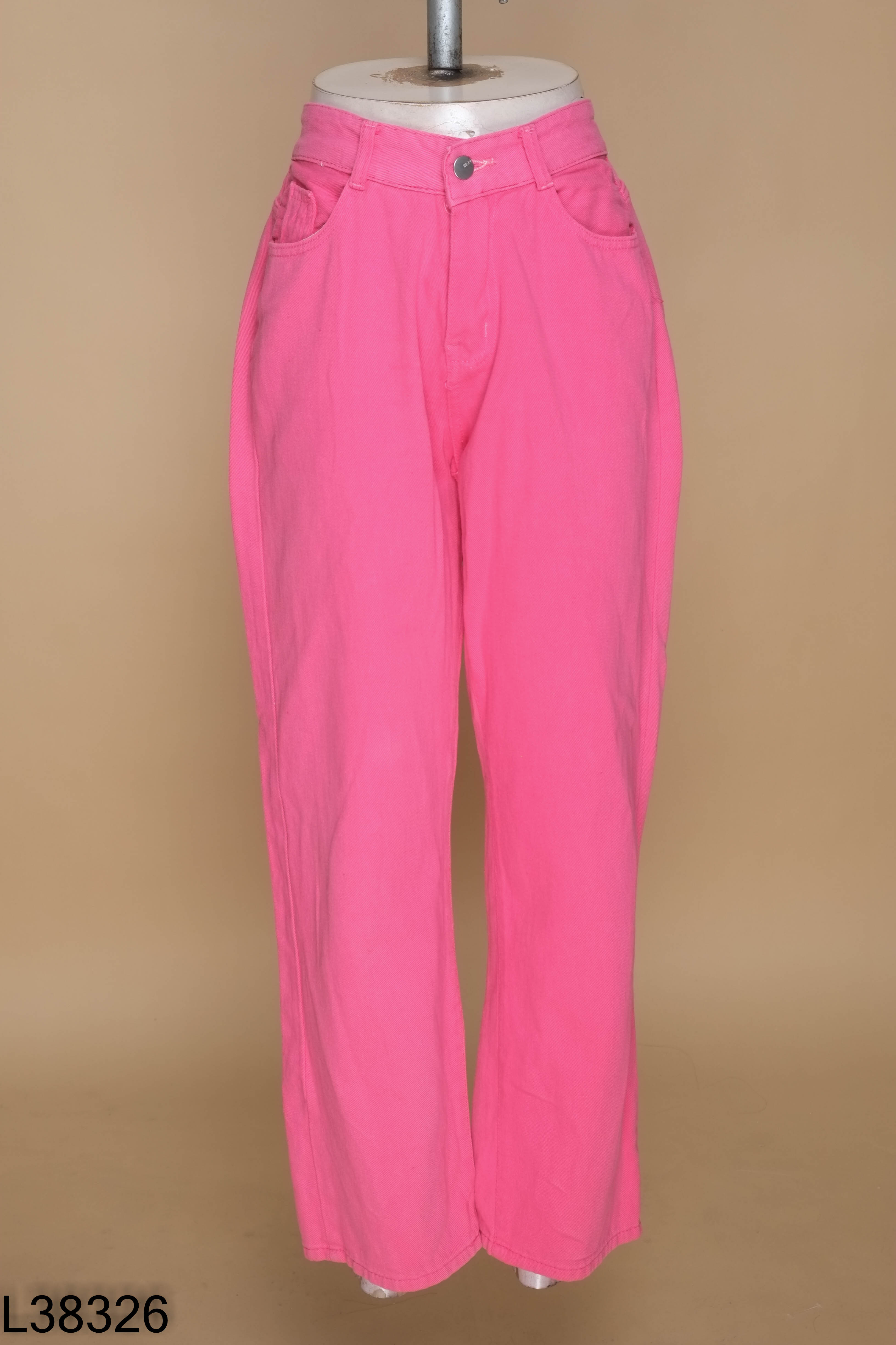 Quần jeans hồng trơn