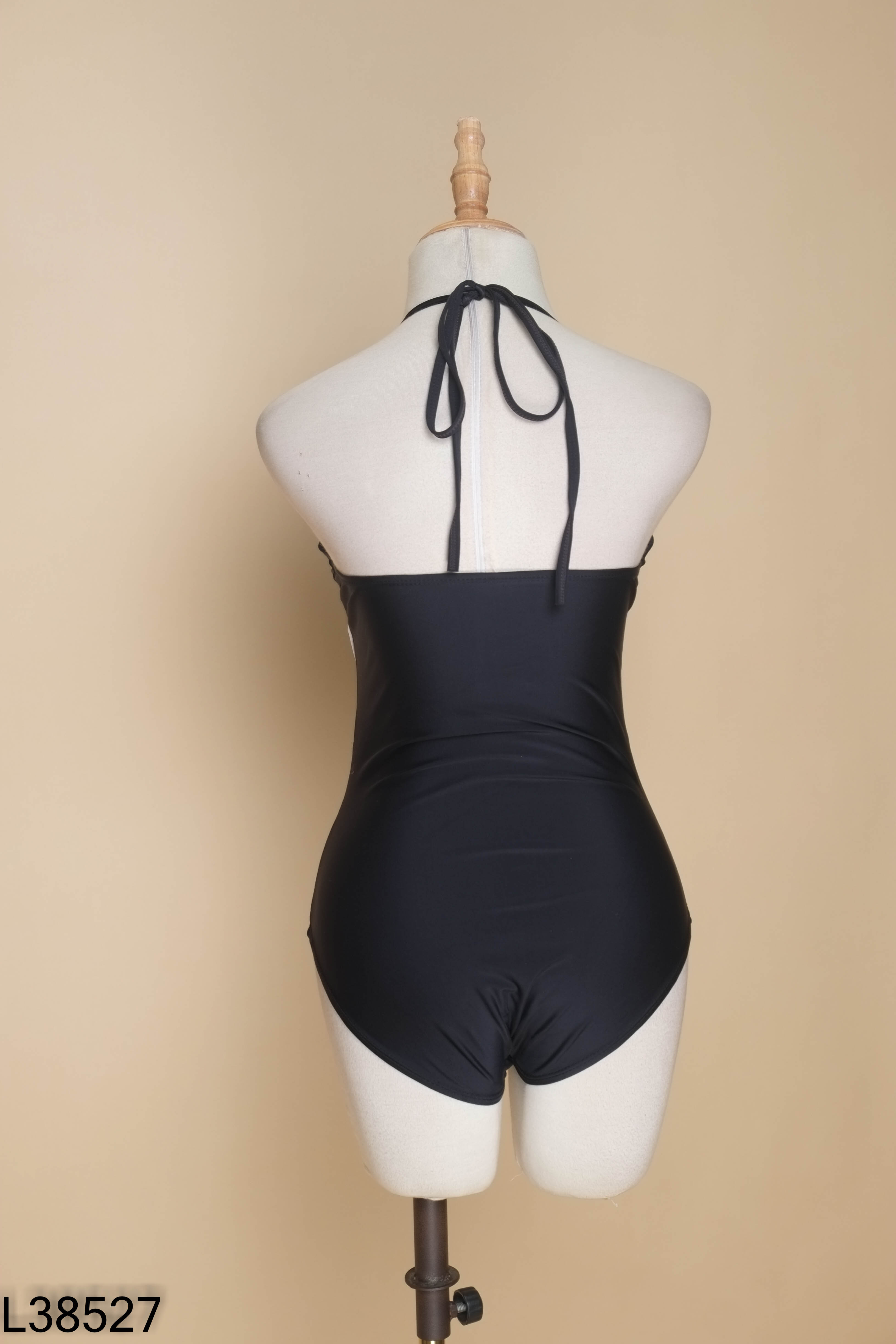 Bodysuits đen phối sọc trắng