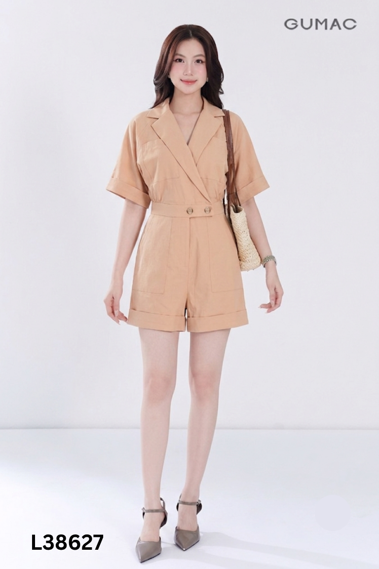 Jumpsuit be GUMAC phối kiểu vest