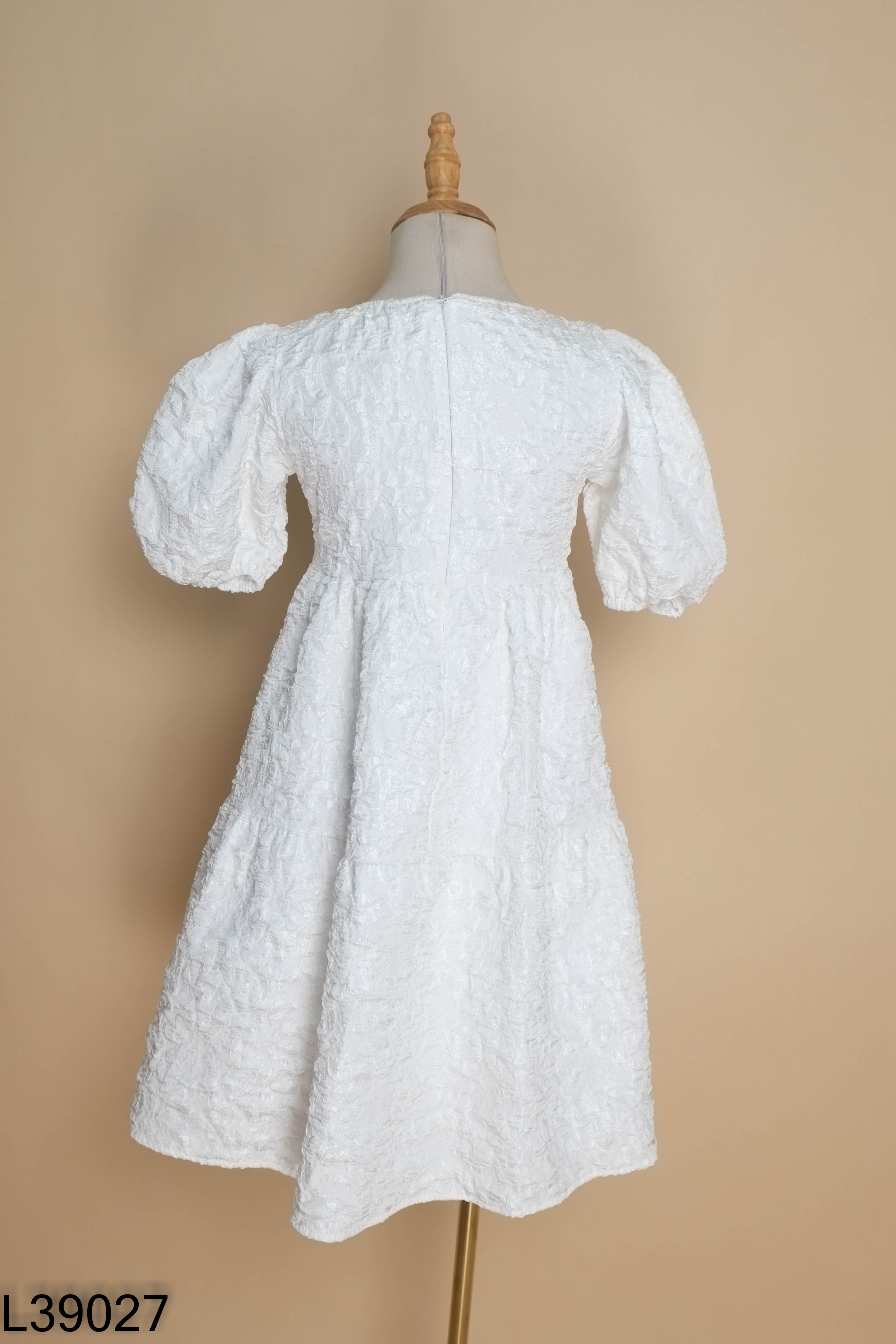 Váy babydoll KIWY KIDS trắng KIDS