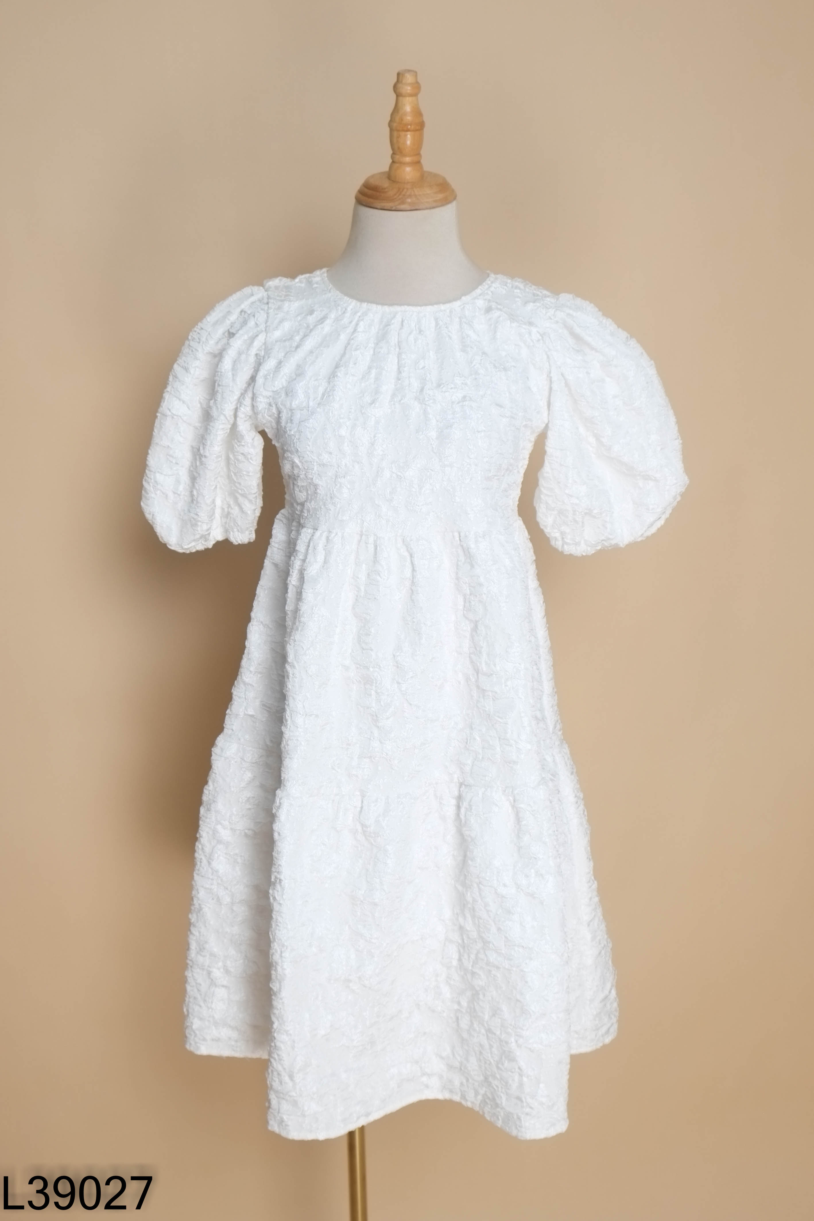 Váy babydoll KIWY KIDS trắng KIDS