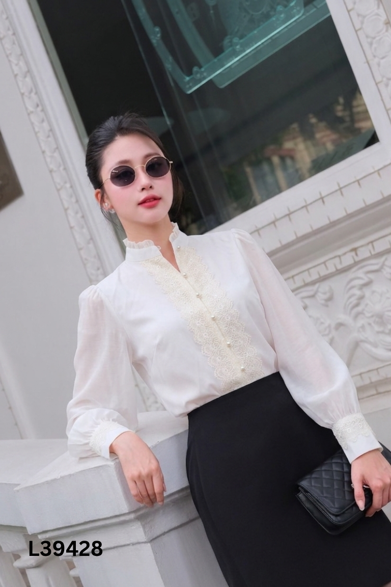 Áo SEDUISANT voan be cúc ngọc