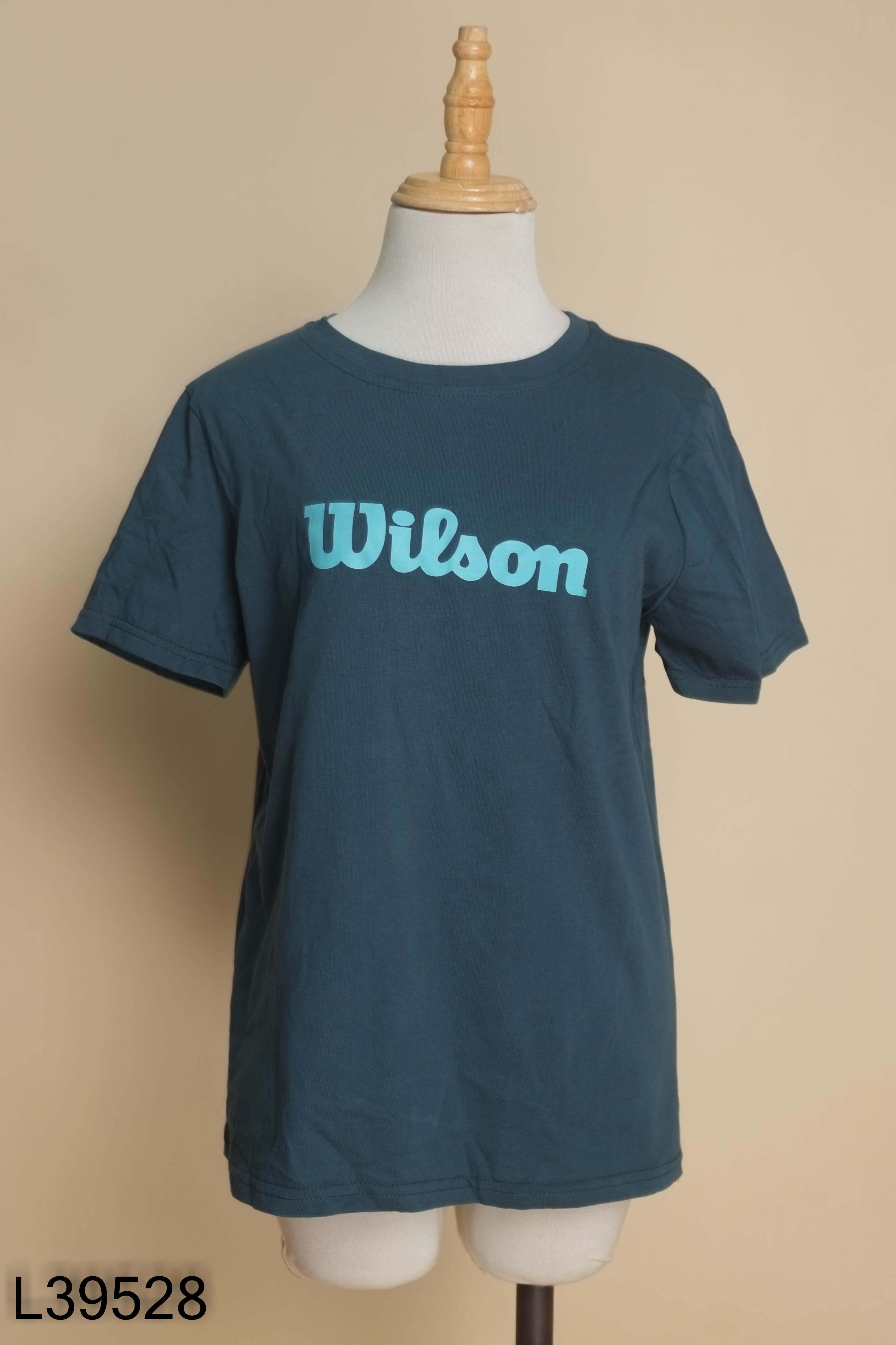 NEWTAG Áo thun xanh in chữ WILSON