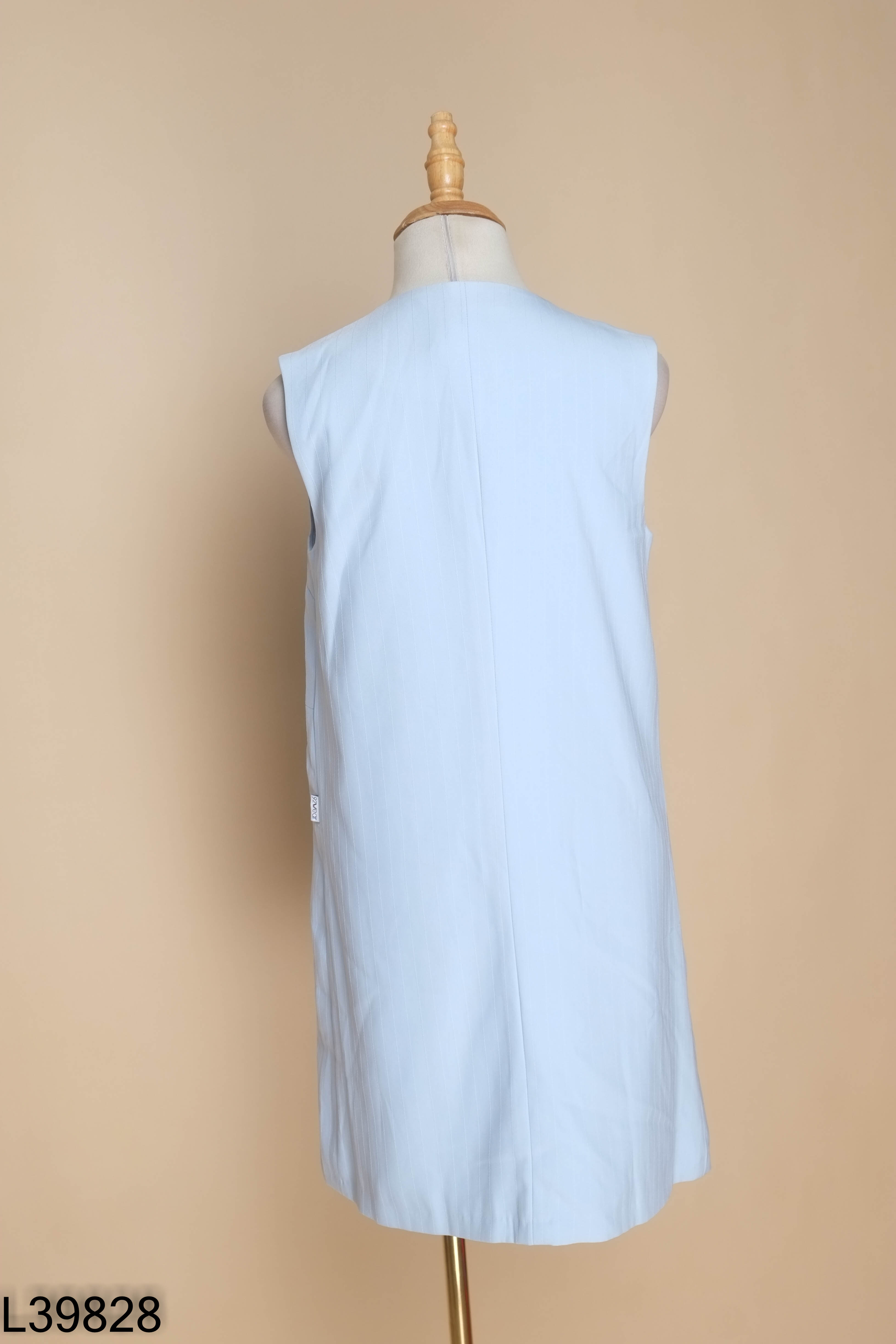 Áo gile vest xanh 92WEAR dáng dài