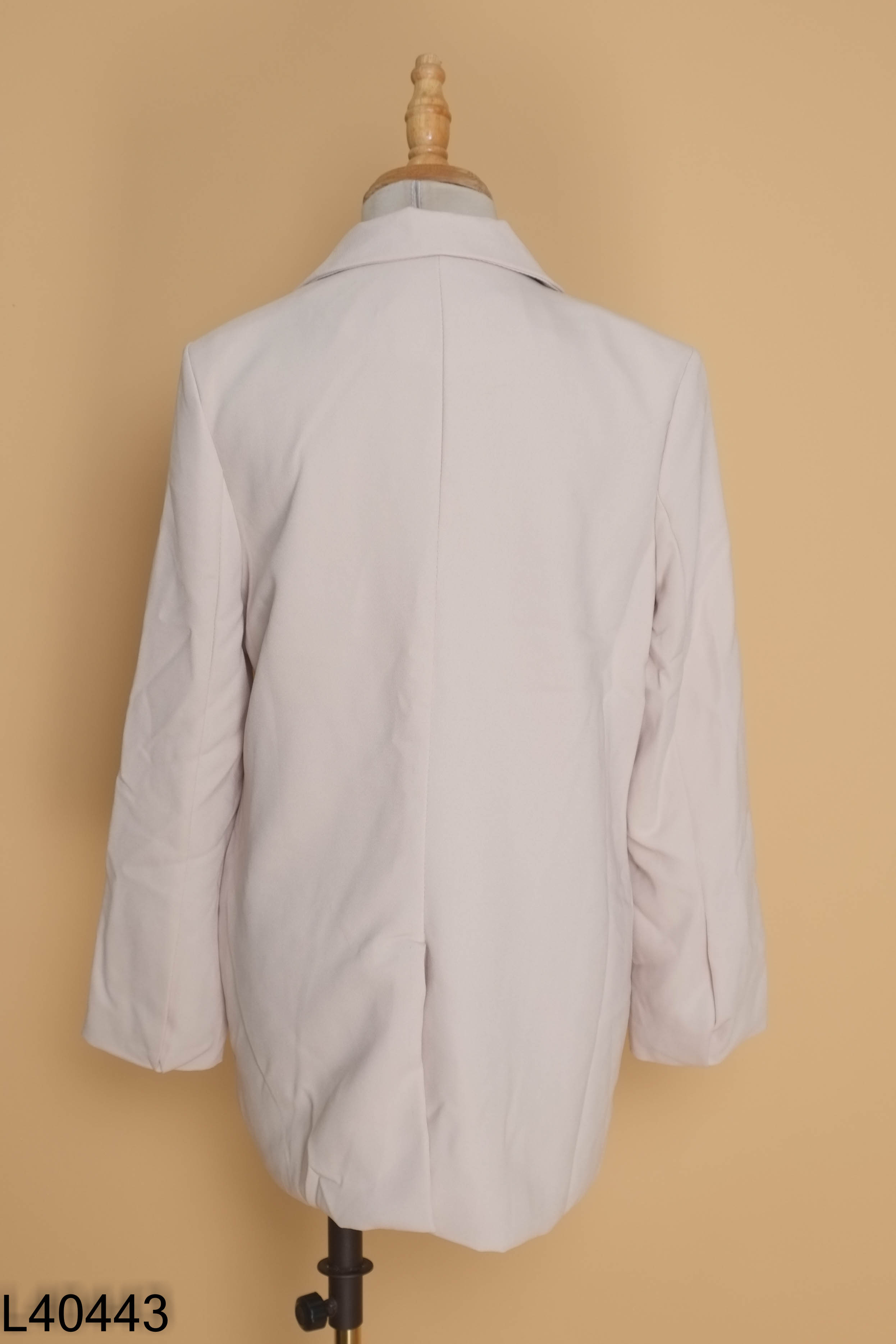 Áo blazer be TS trơn