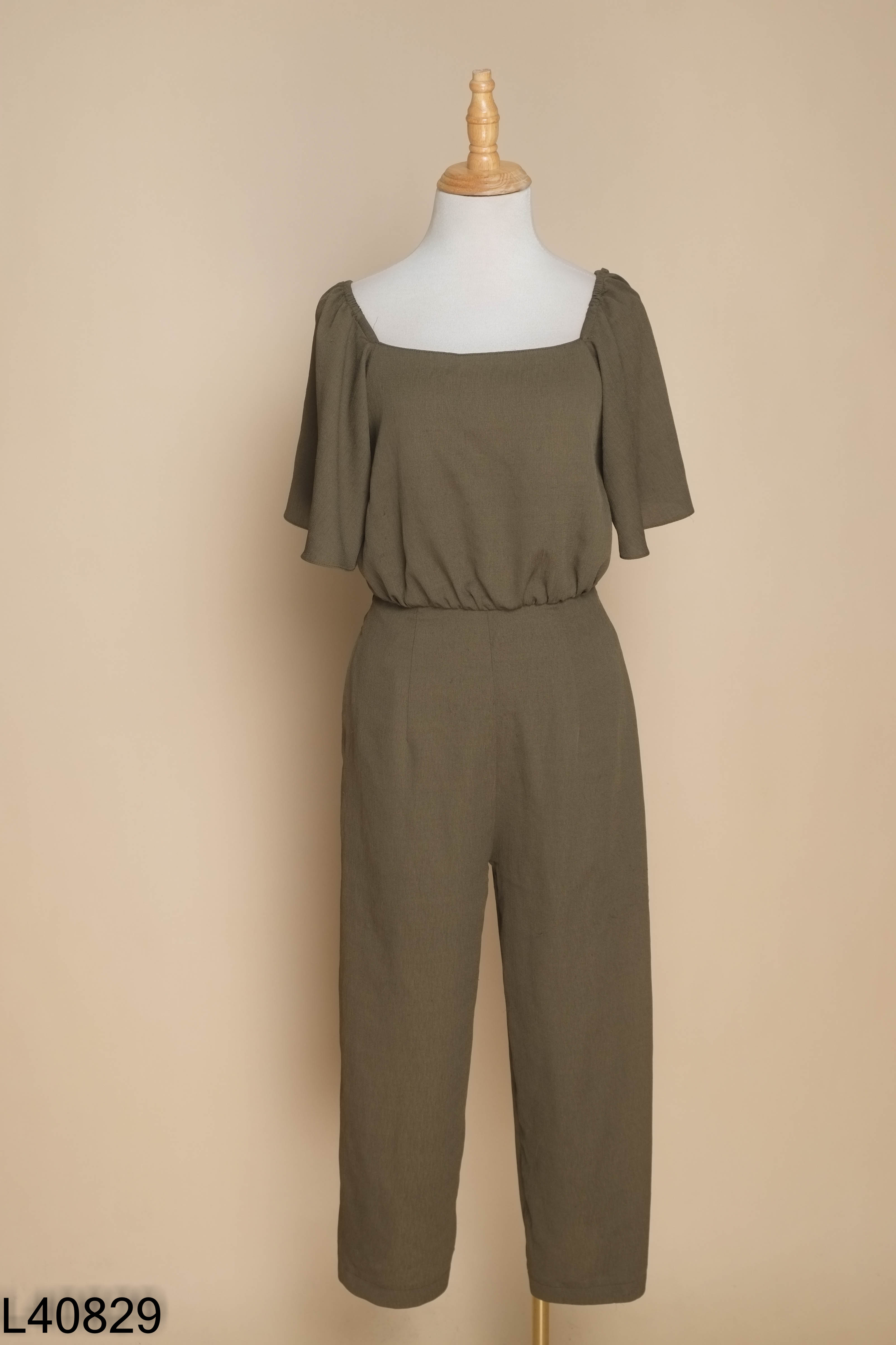 Jumpsuits OYSTER AND SNAIL xanh trơn