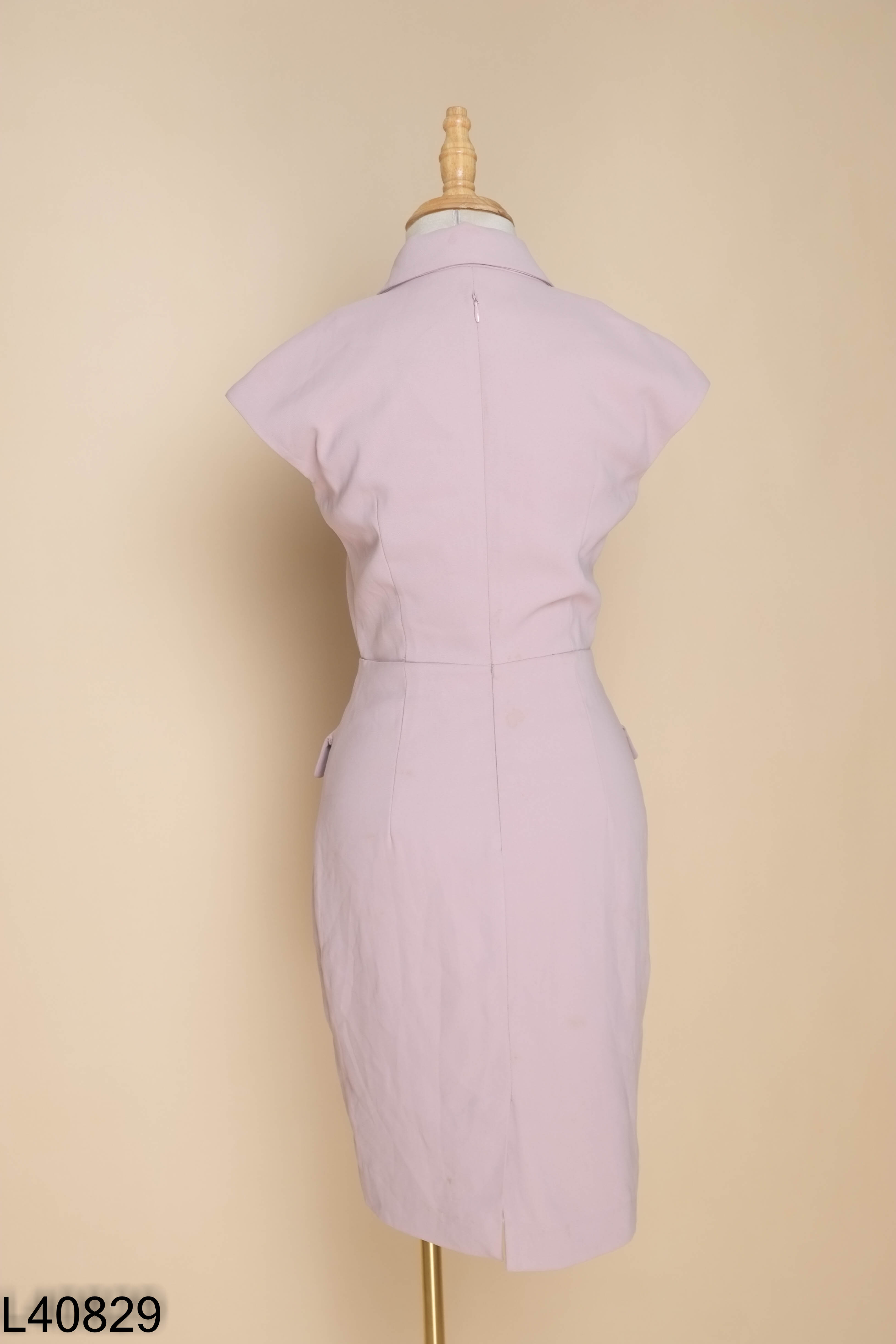 Váy ELISE be cổ vest côcj tay
