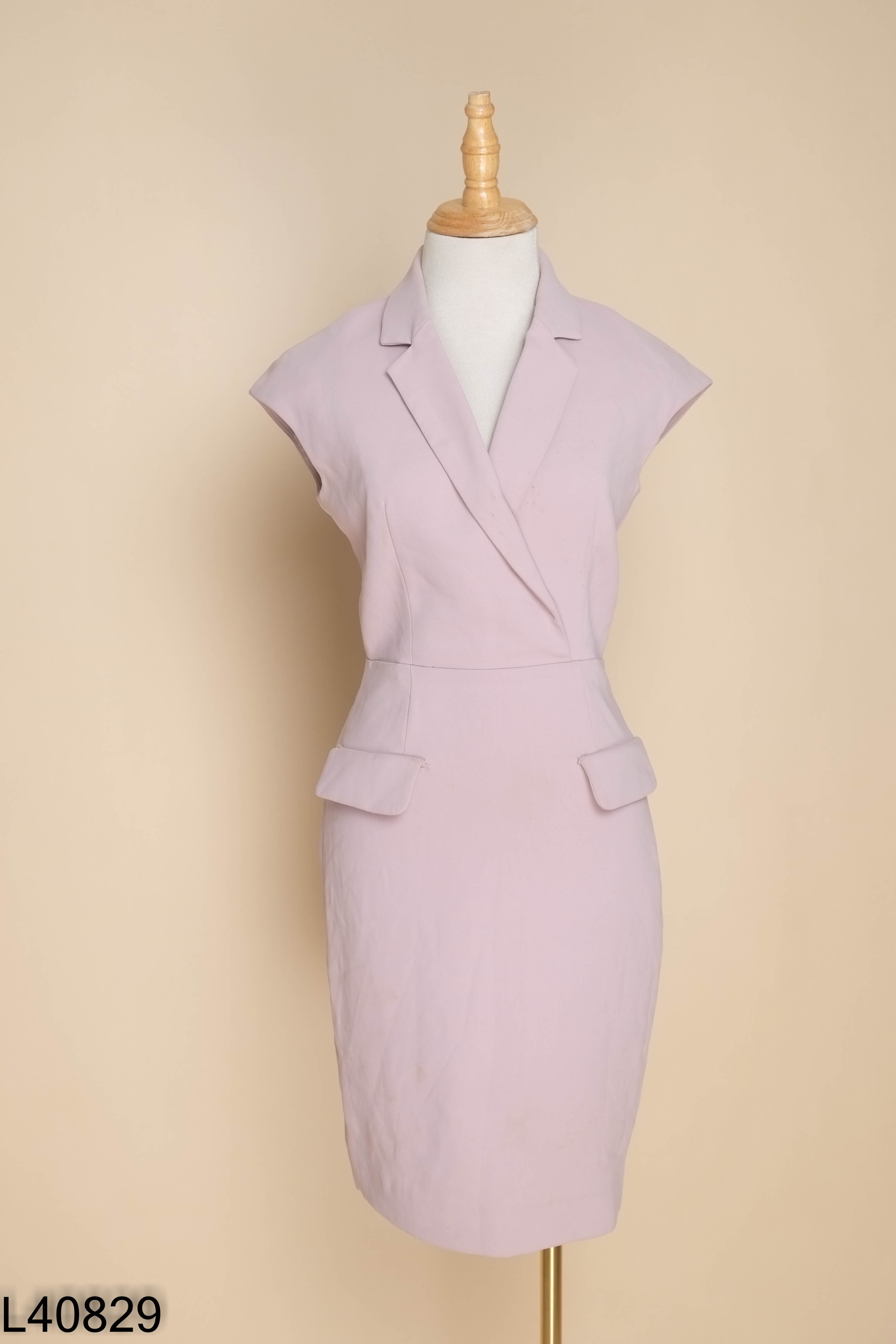 Váy ELISE be cổ vest côcj tay