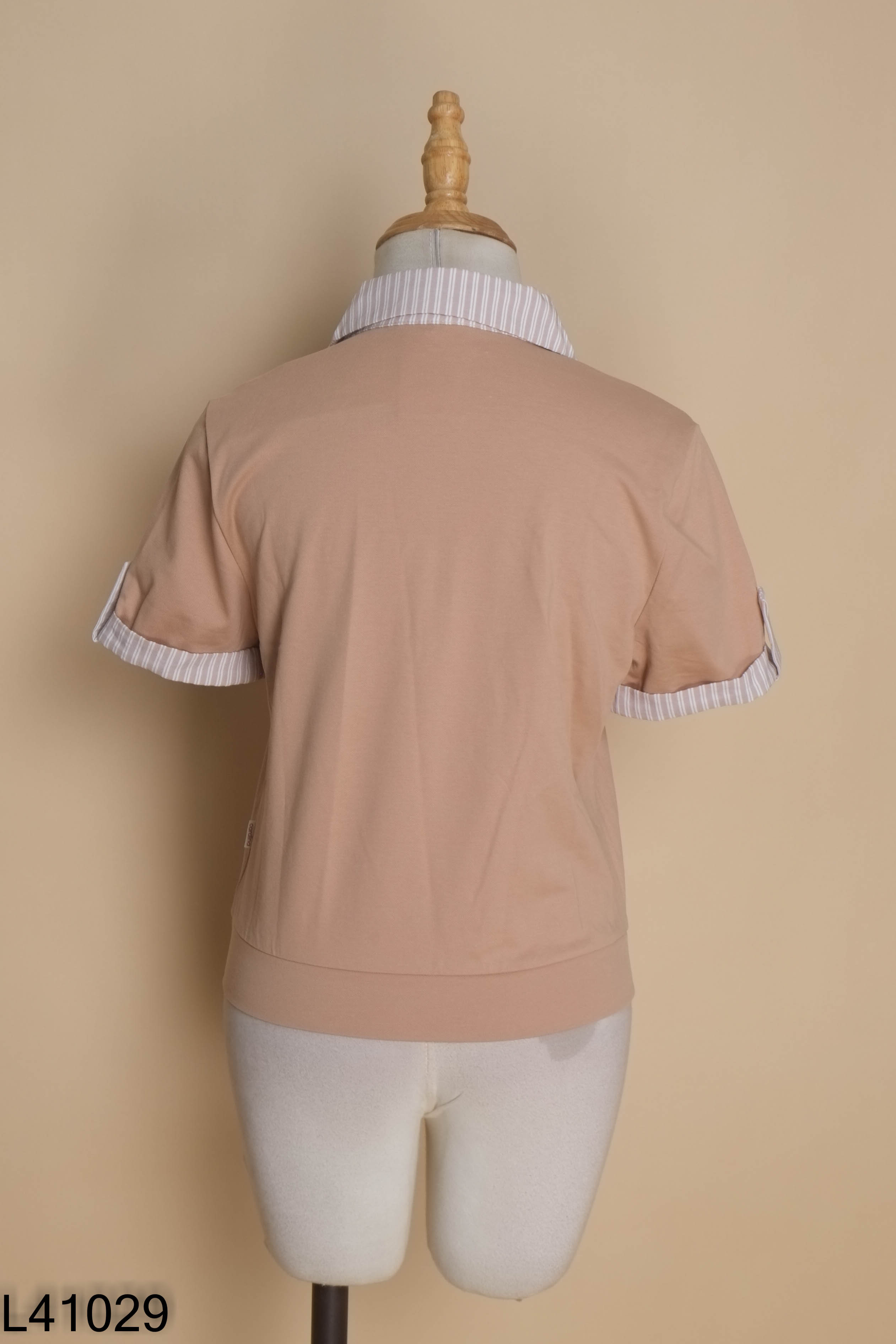 NEWTAG Áo polo be CARDINA cổ kẻ