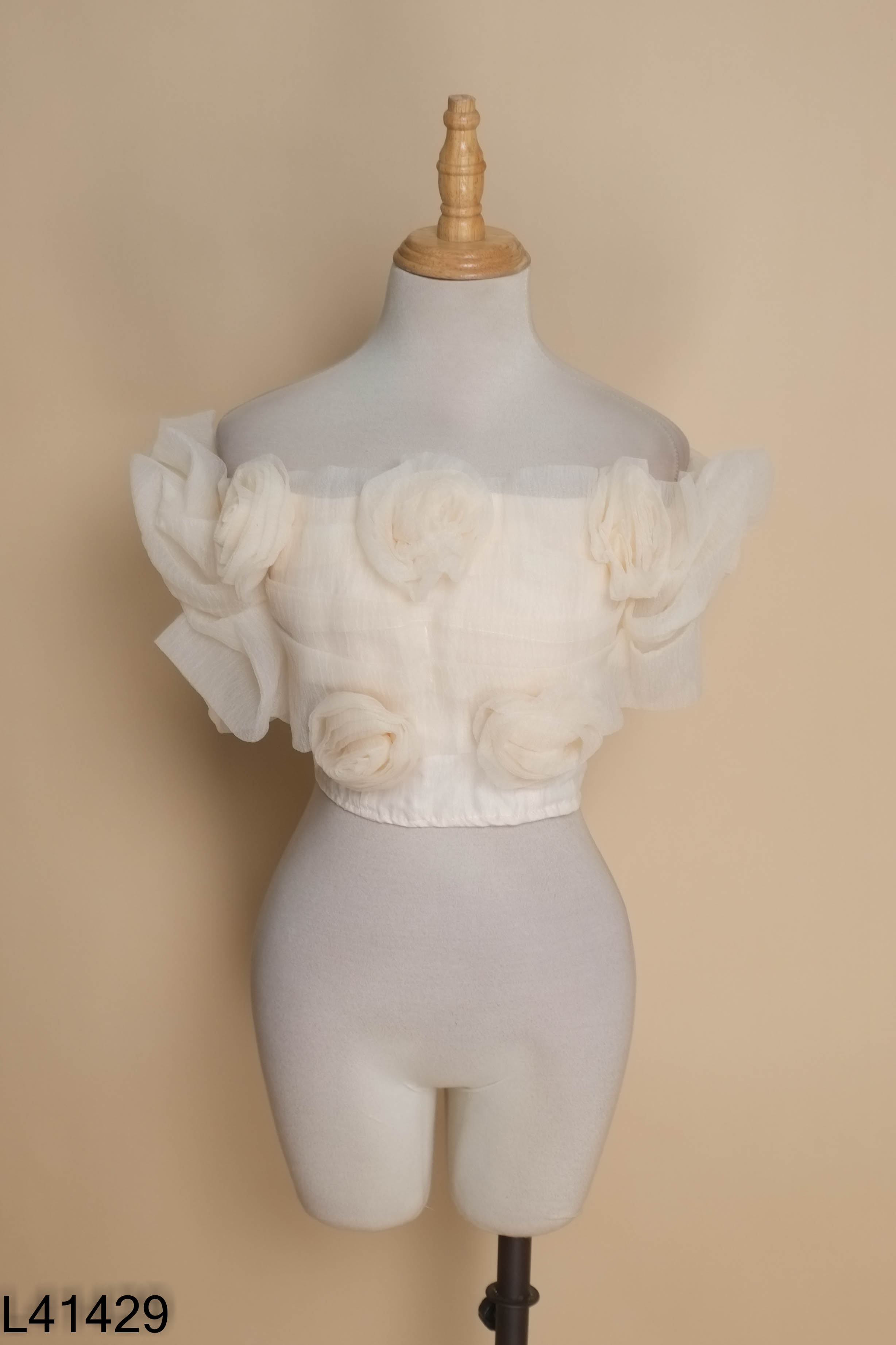 Áo chiffon be đính hoa