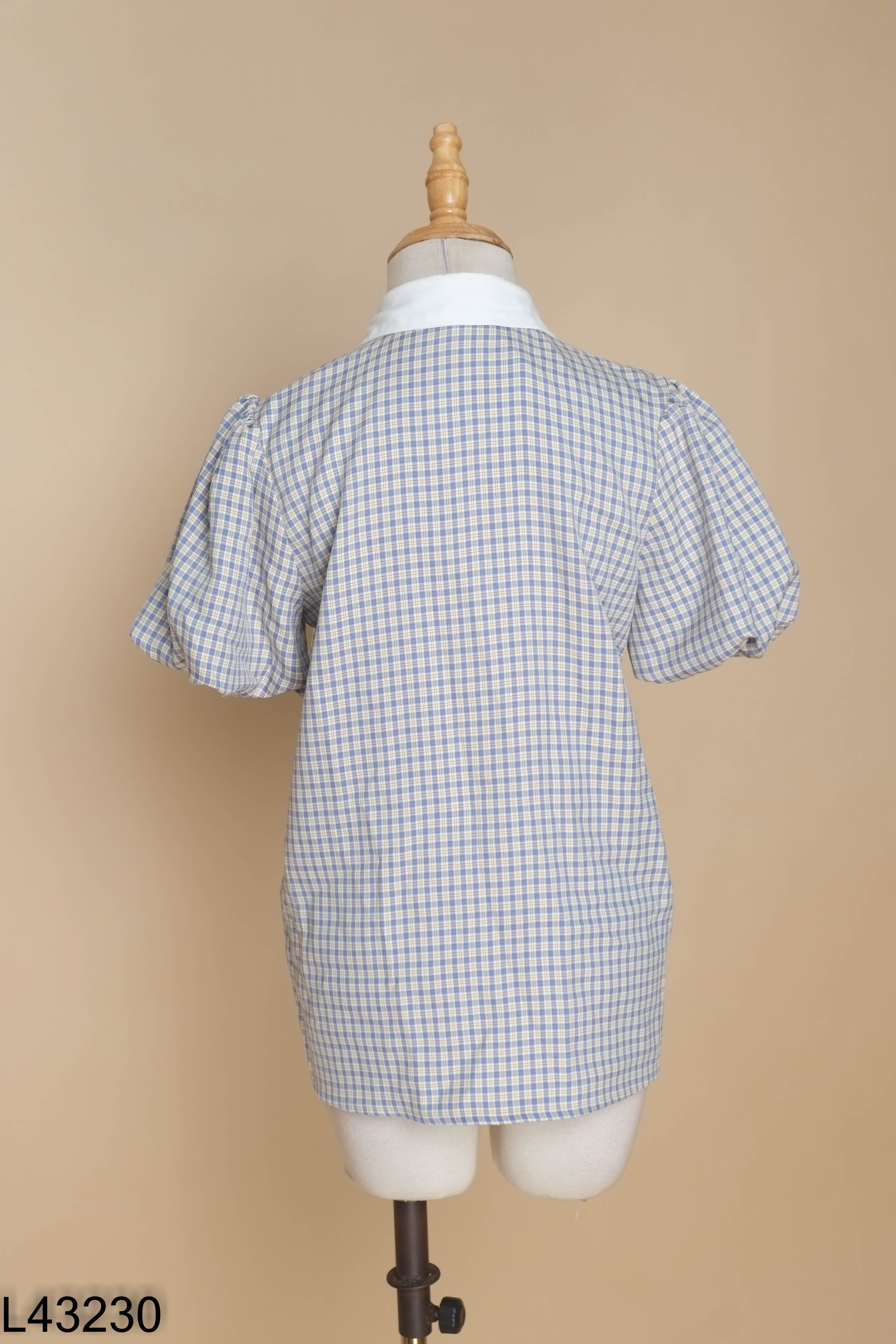 Áo CHARME STORE xanh kẻ caro
