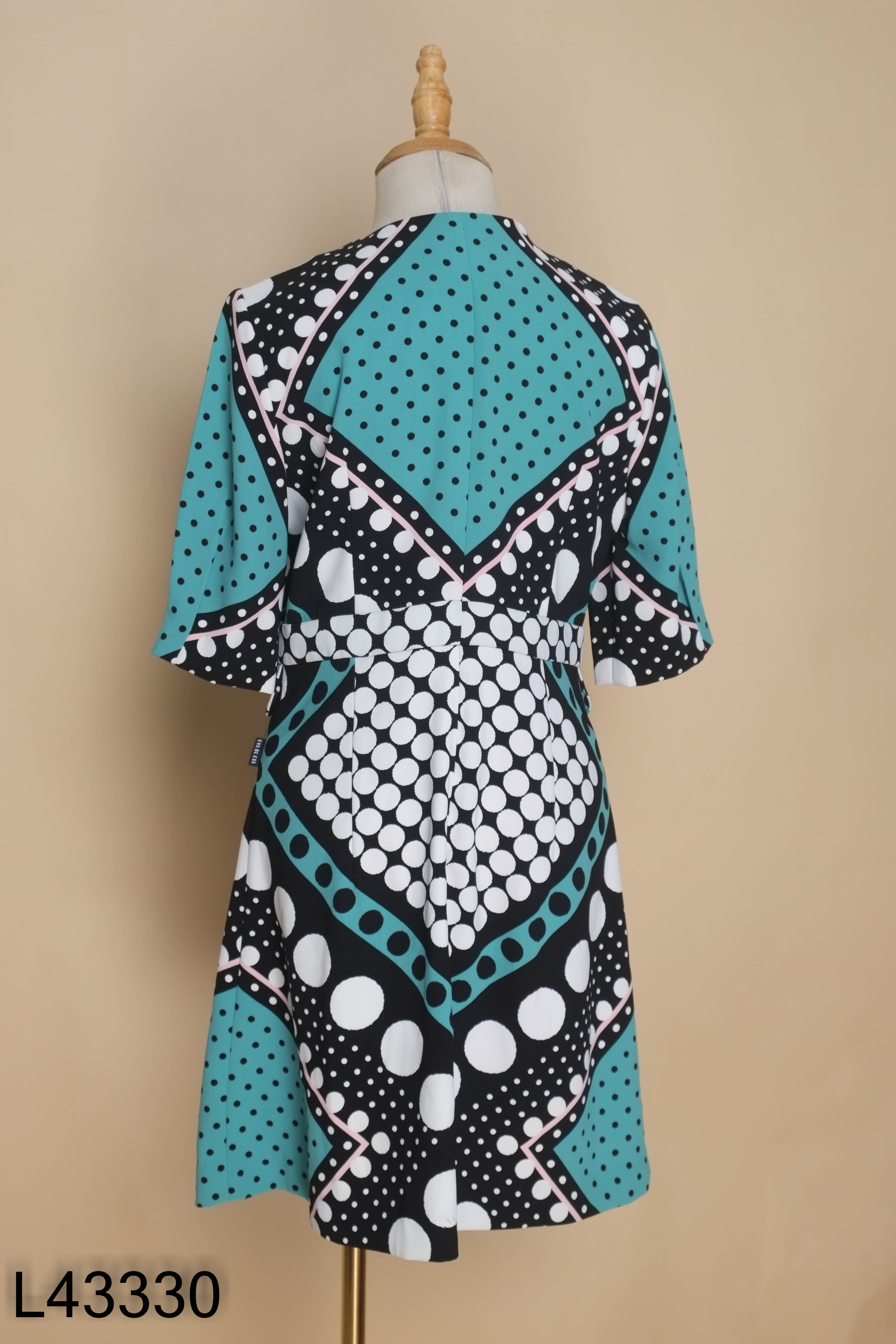 Váy EVA DE EVA xanh họa tiết