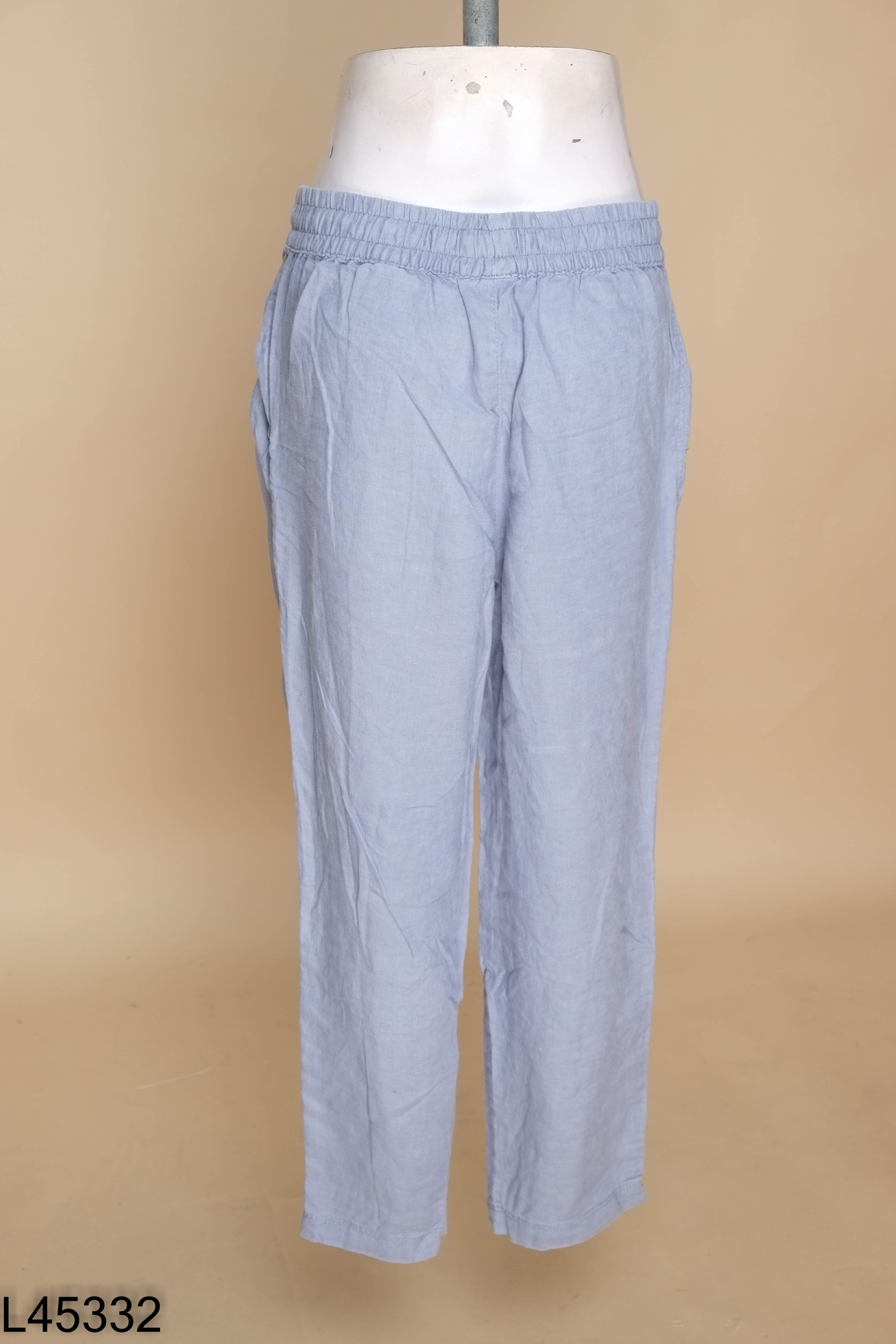 Quần vải xanh H&M chun eo