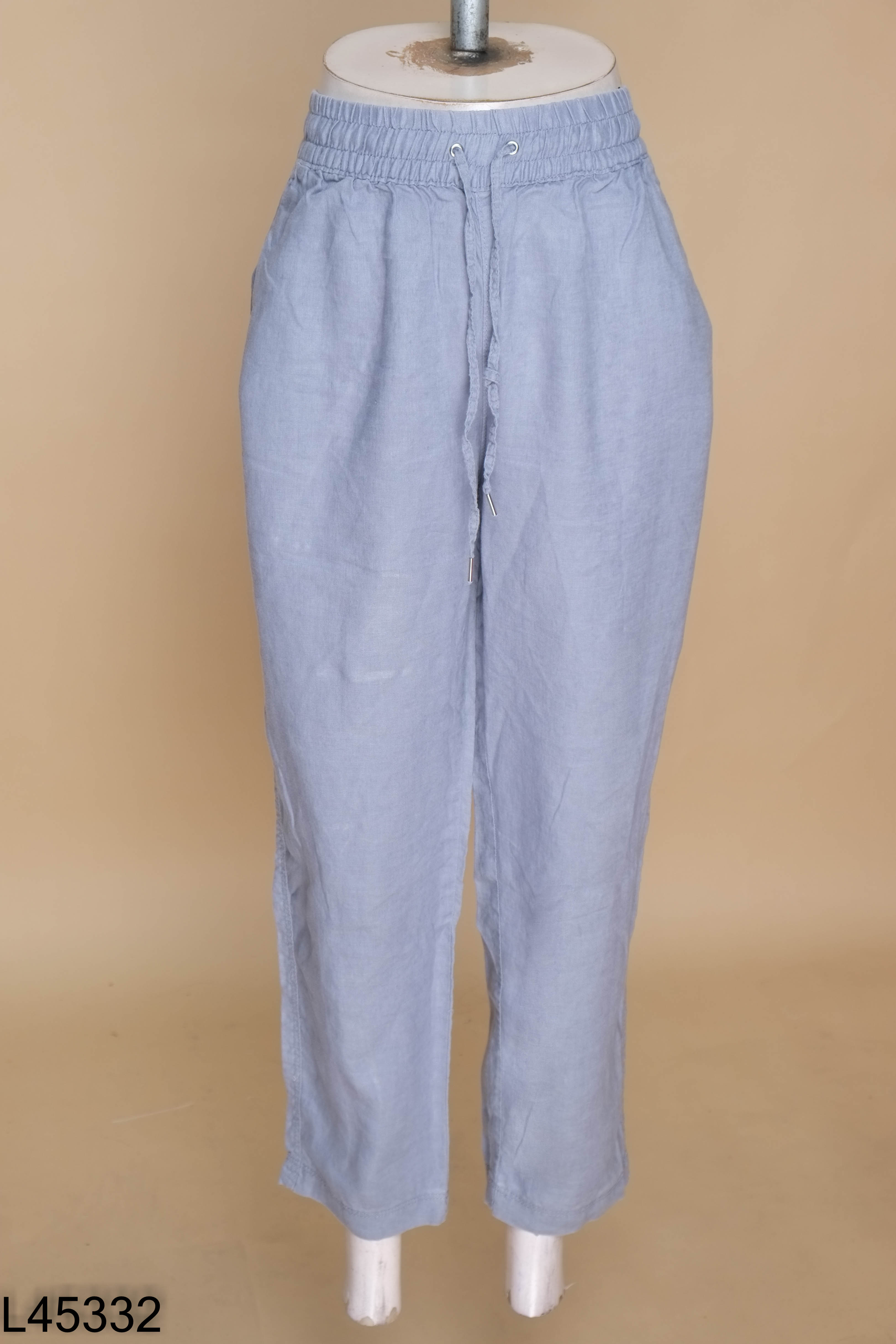 Quần vải xanh H&M chun eo