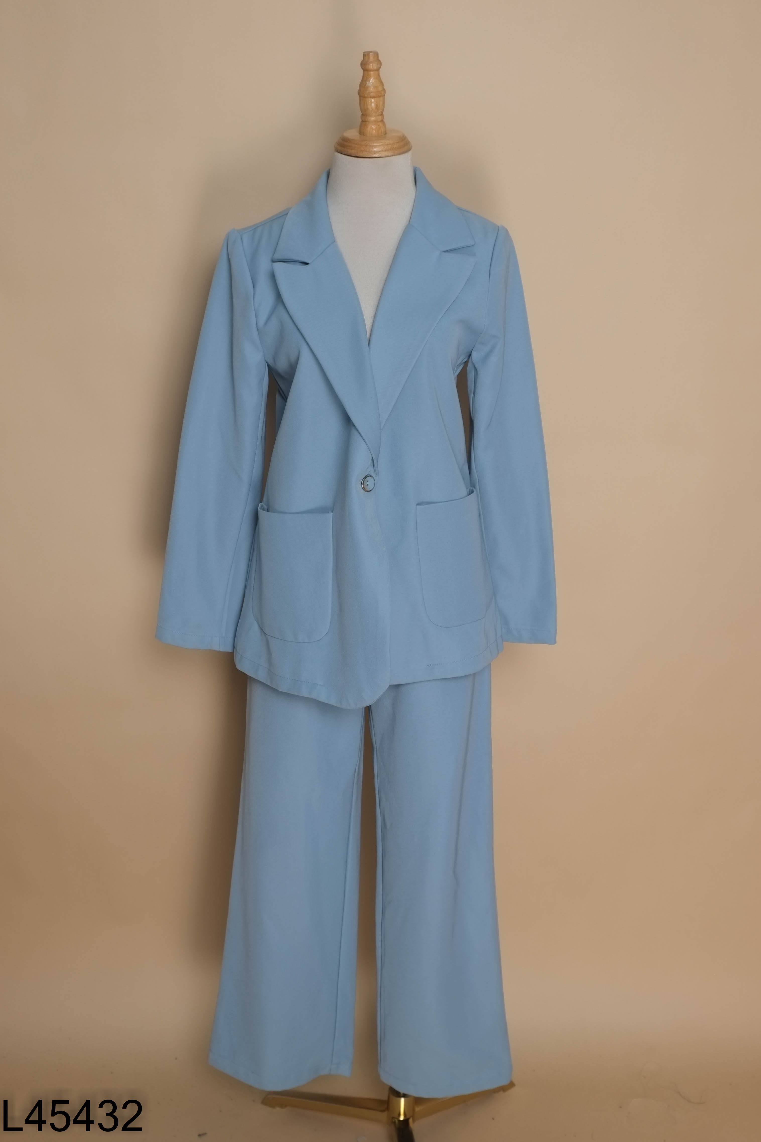 Set Áo blazer xanh trơn + Quần