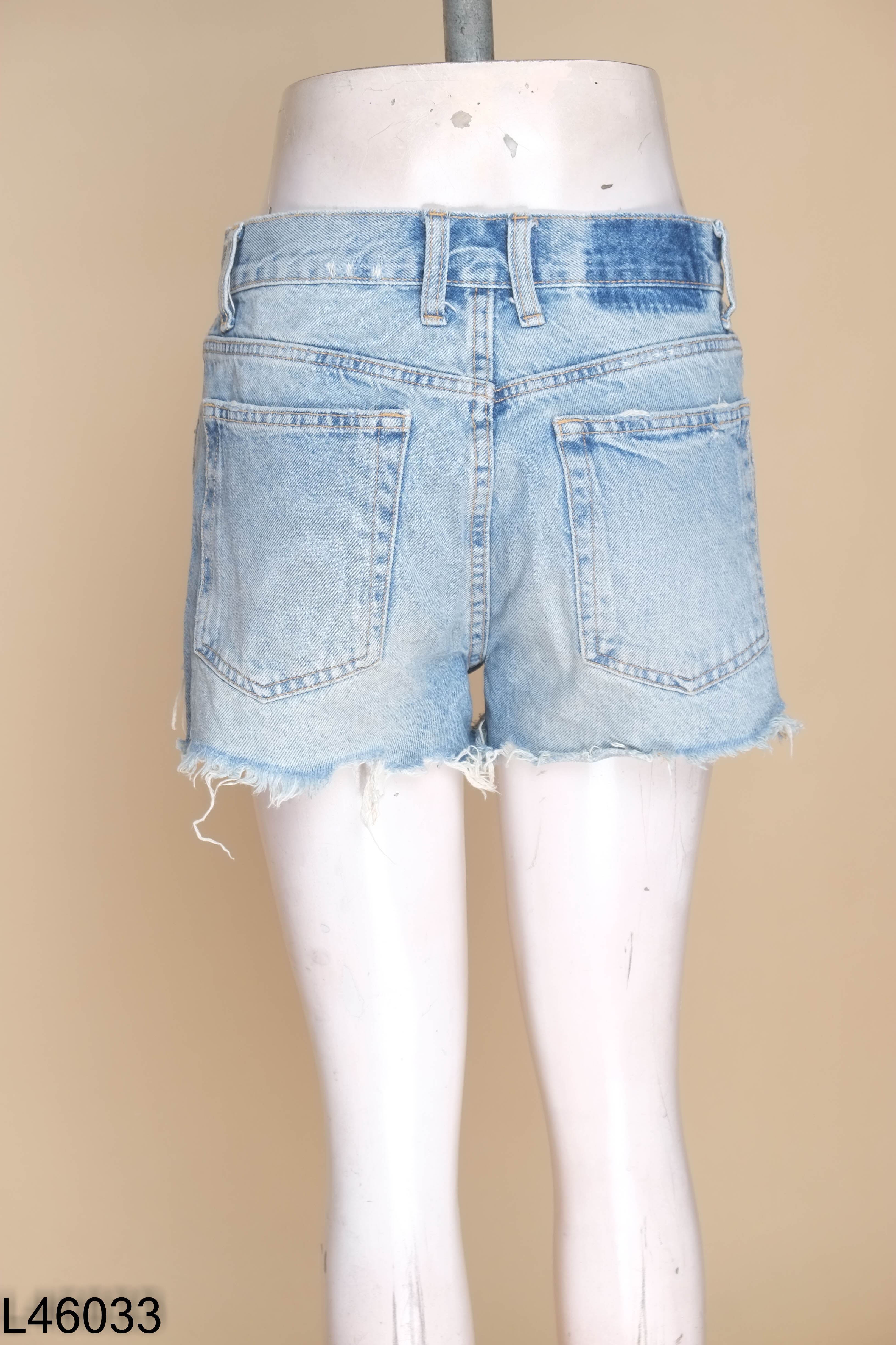 Quần short jean xanh ZARA
