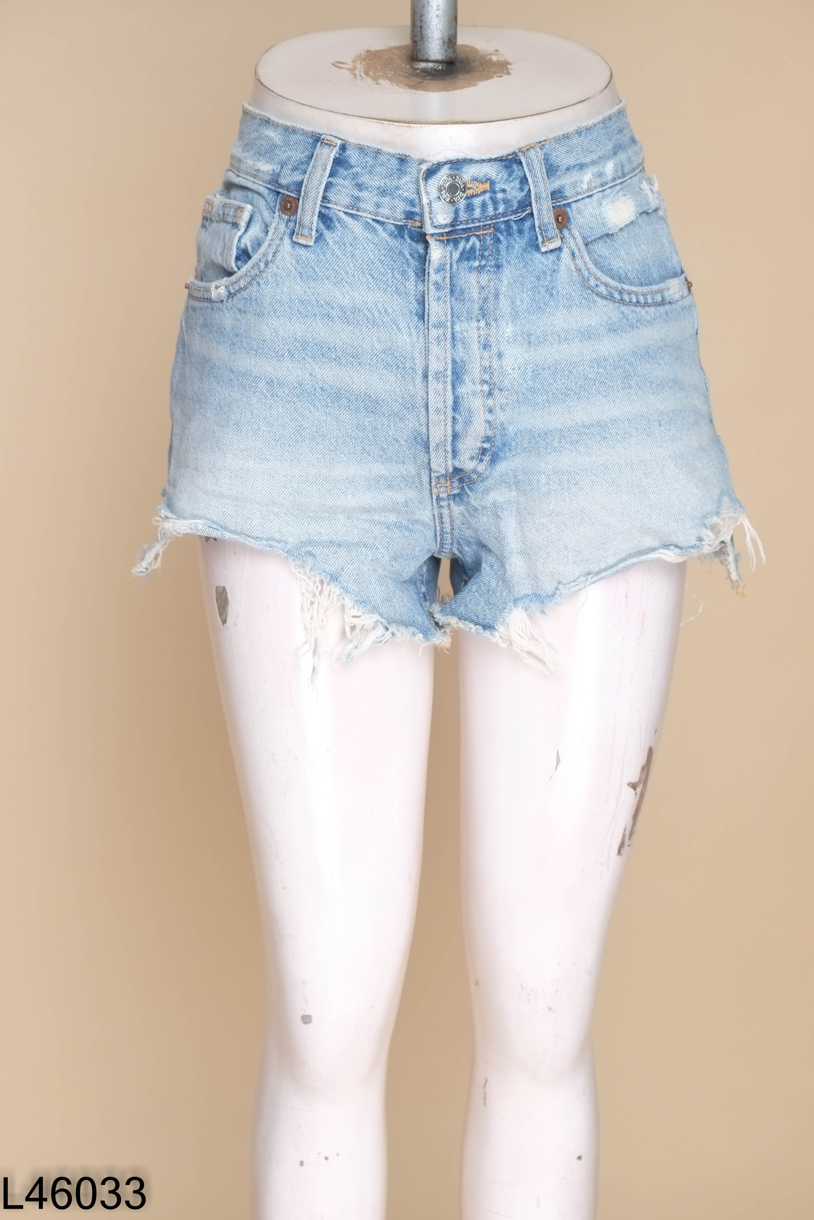 Quần short jean xanh ZARA