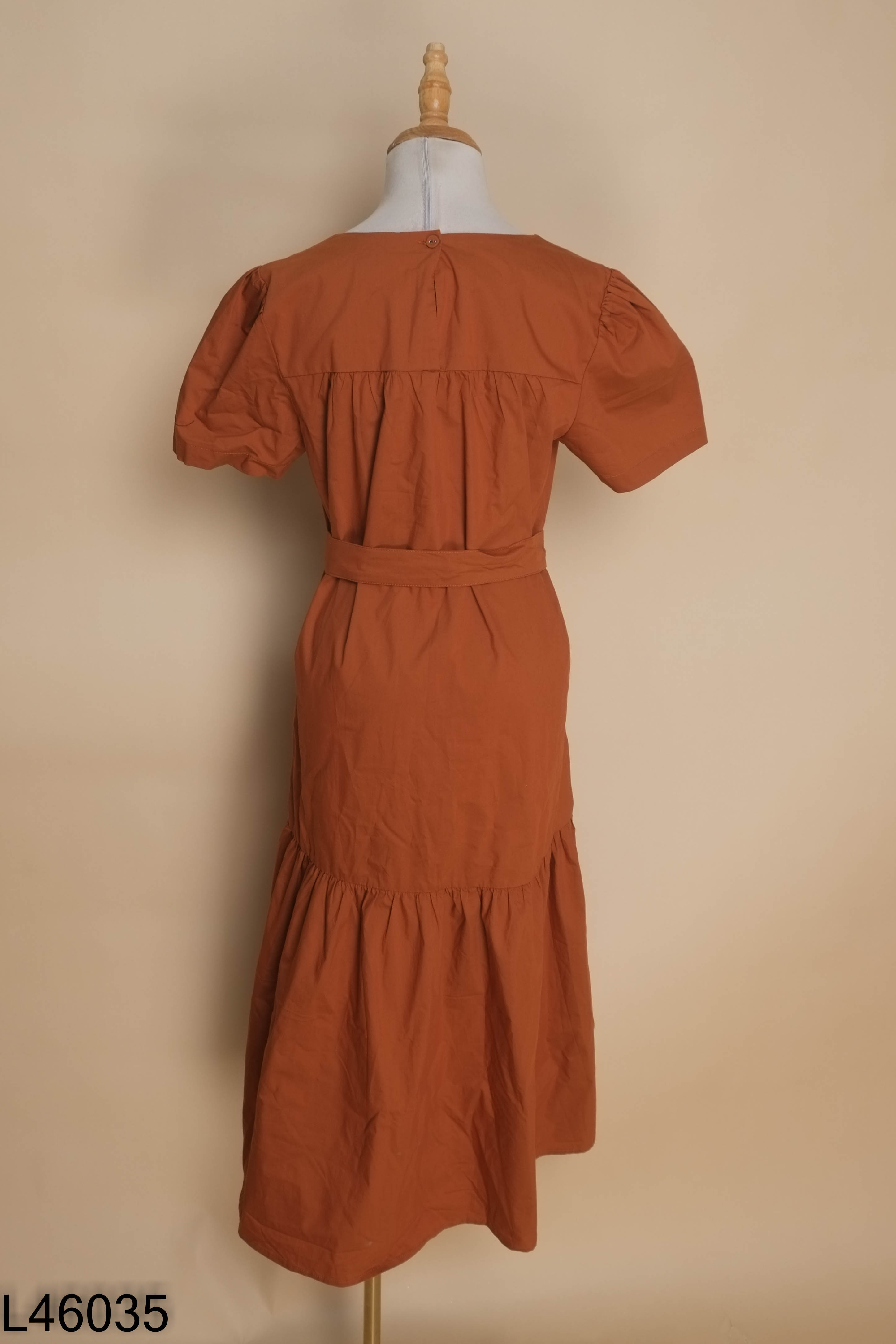 Váy nâu J CREW thô mềm dáng suông