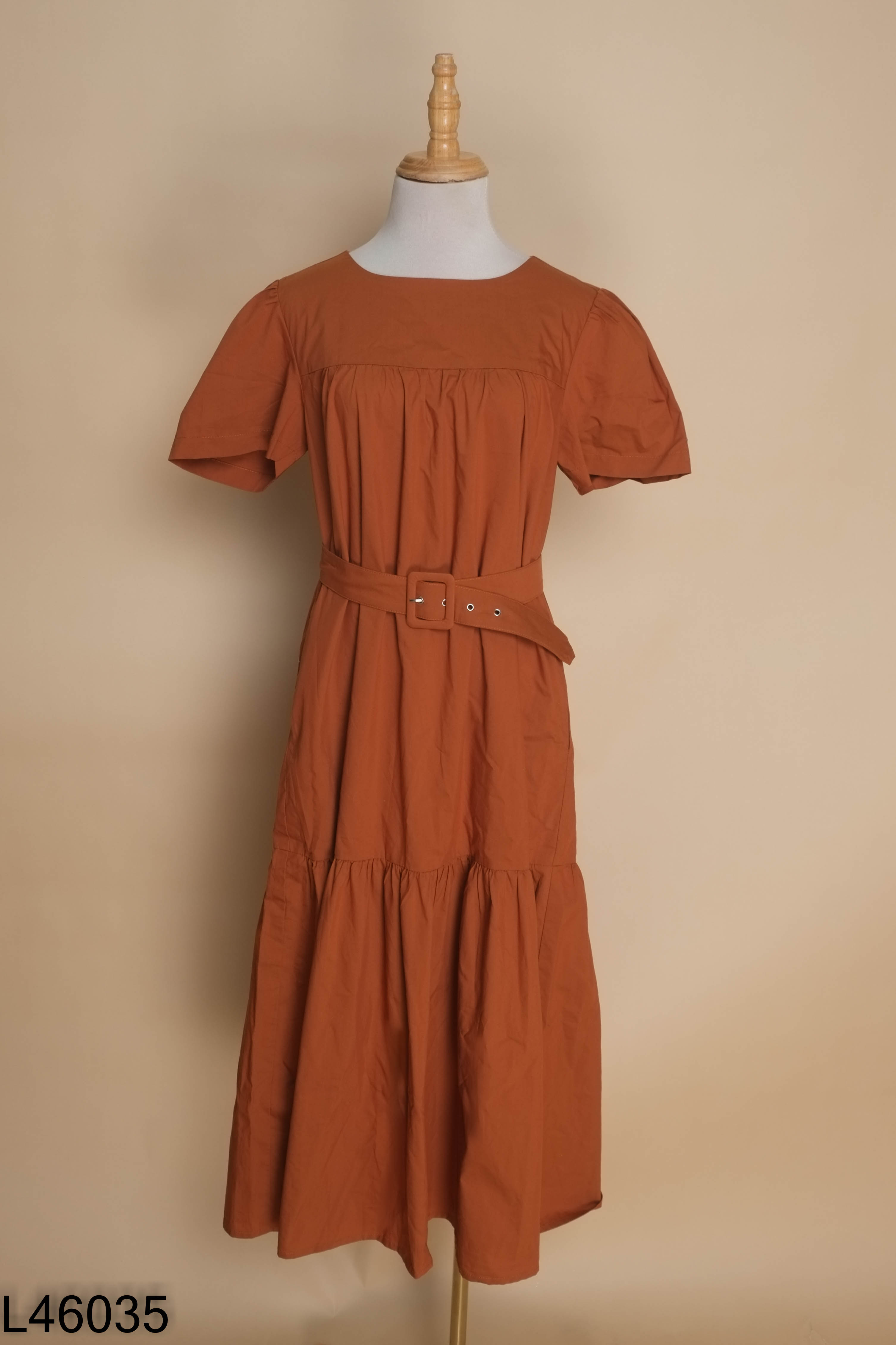 Váy nâu J CREW thô mềm dáng suông