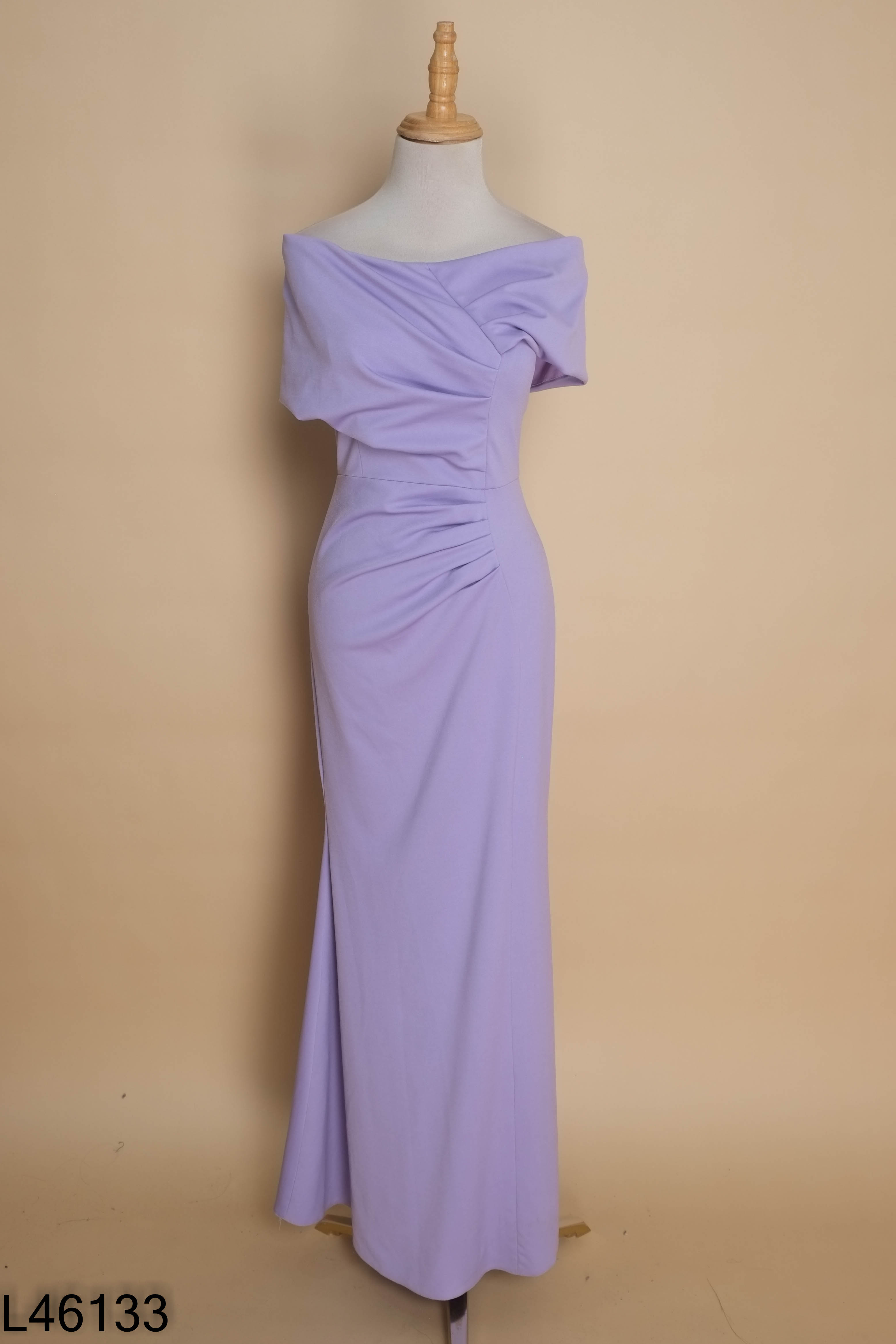 Váy trễ vai tím THANH AN DRESS