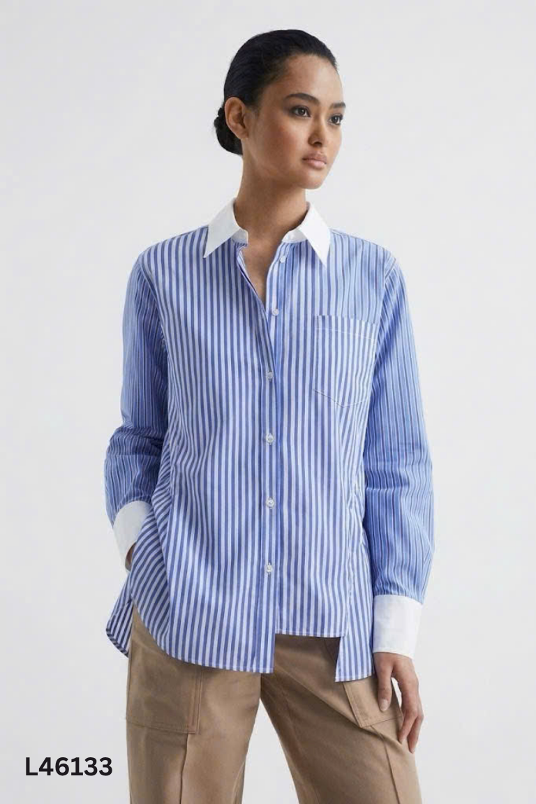 Áo sơ mi xanh kẻ STYLE LOUNGE