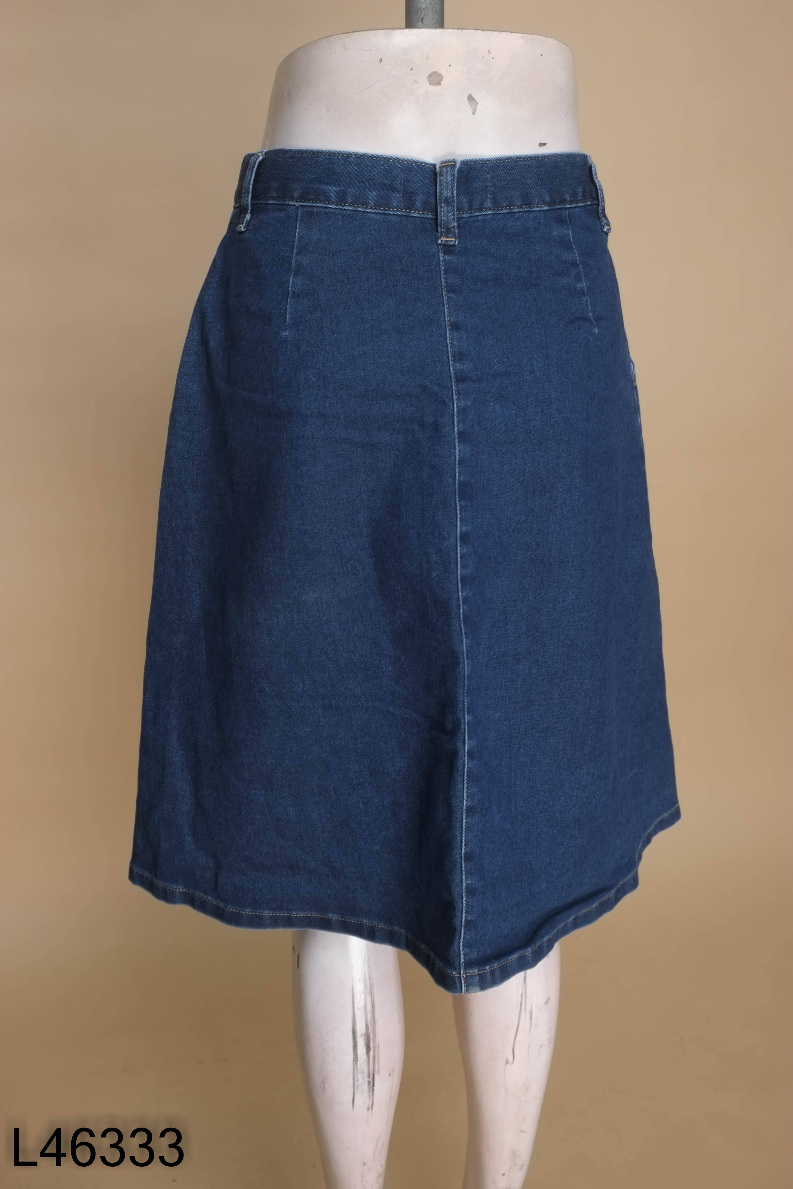 Chân váy jean UNIQLO xanh