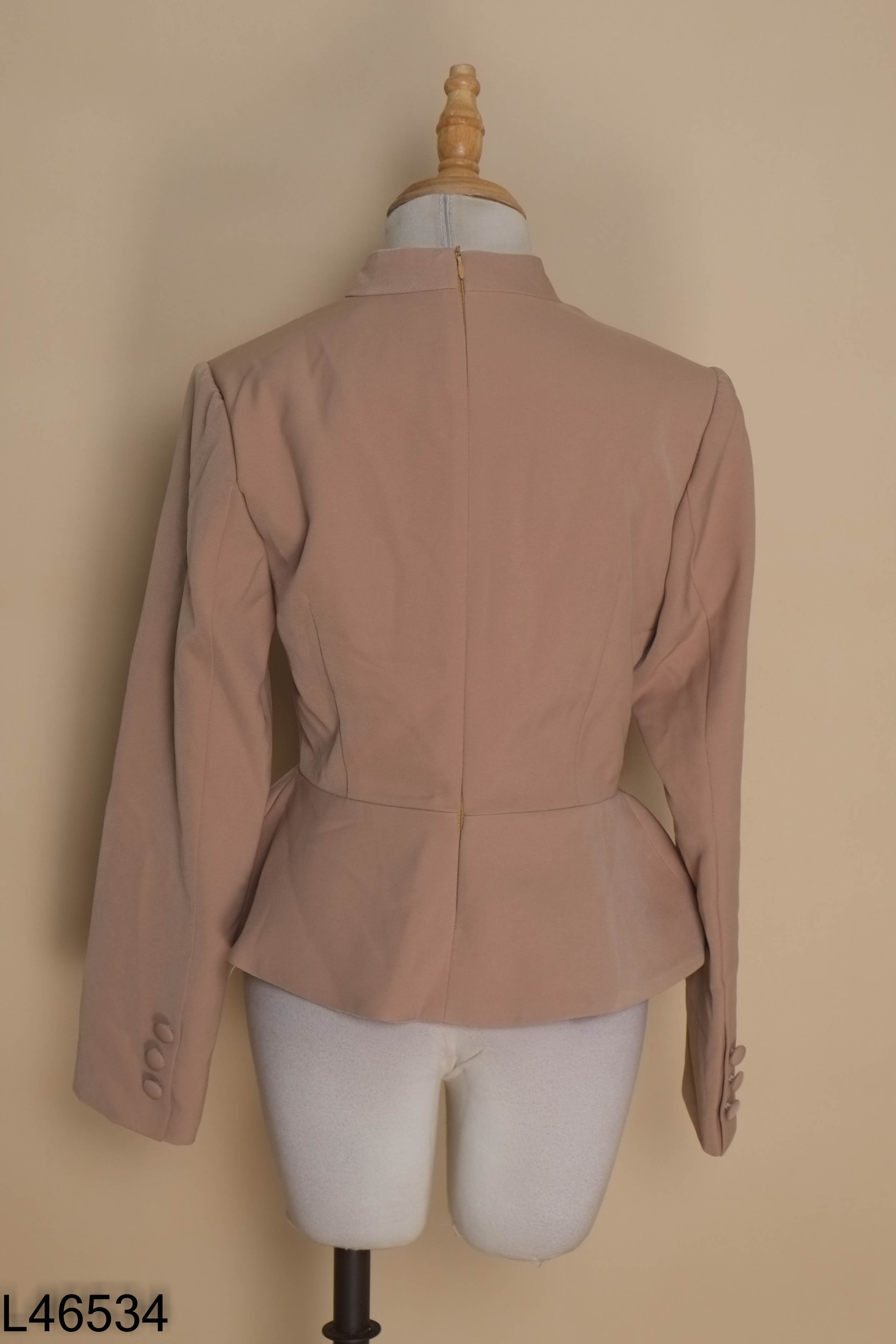 Áo kiểu vest nâu be