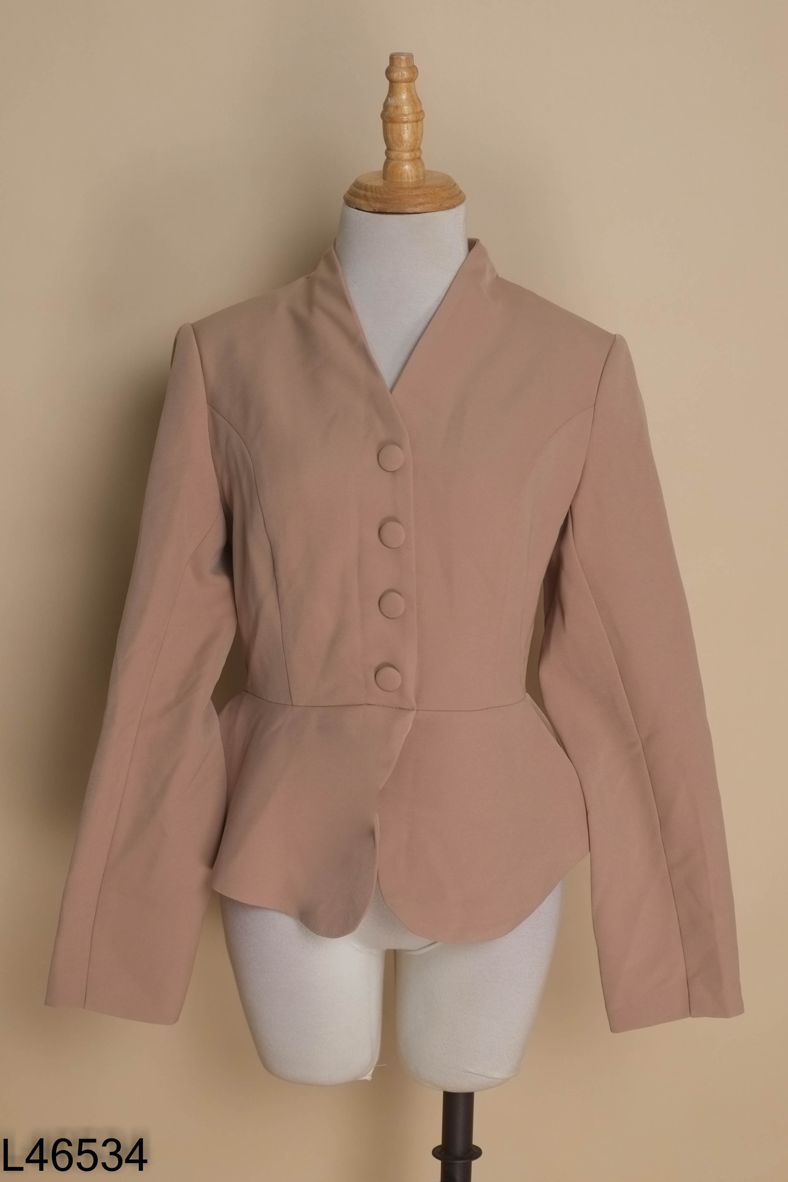 Áo kiểu vest nâu be