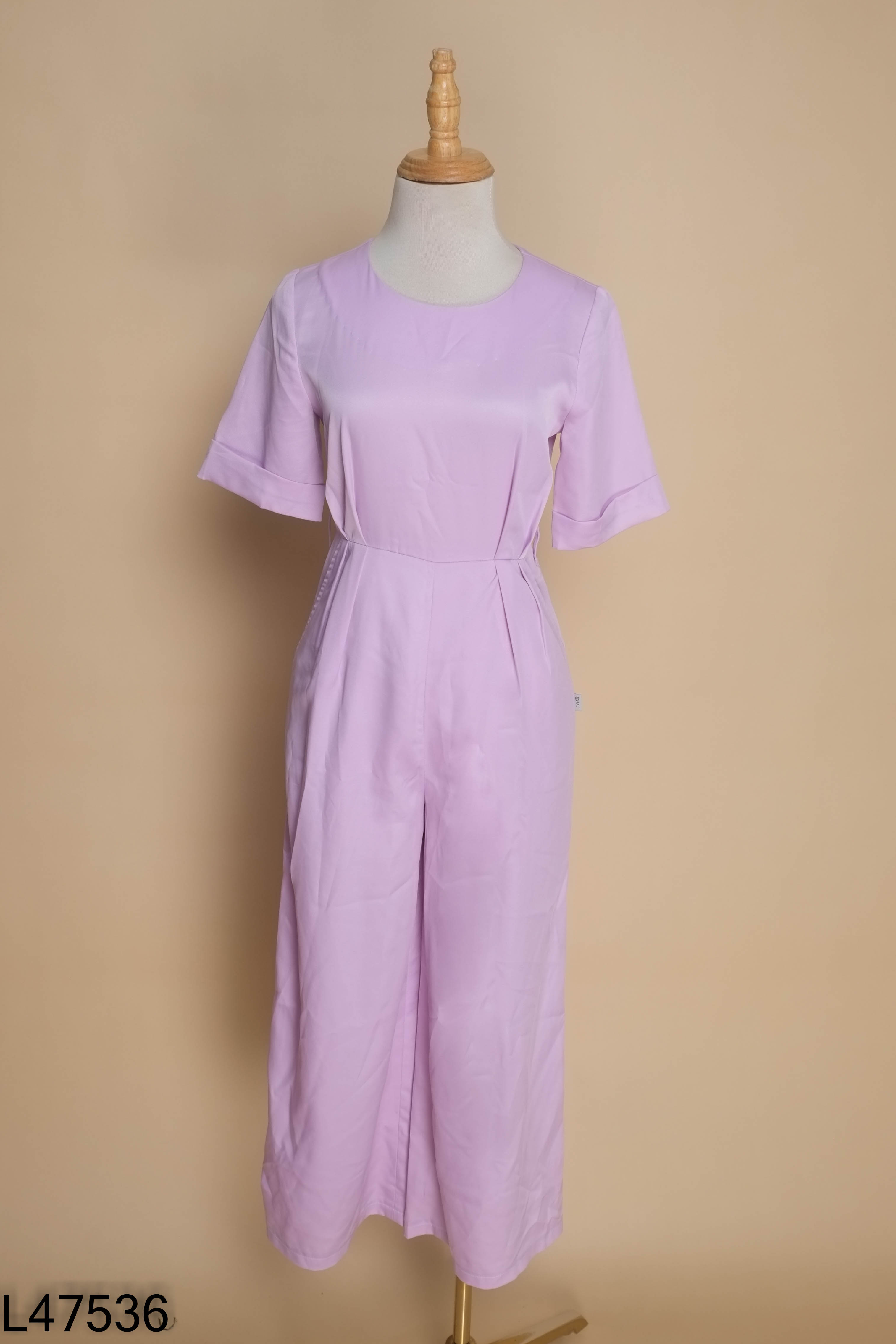 jumpsuit tím CHAT trơn