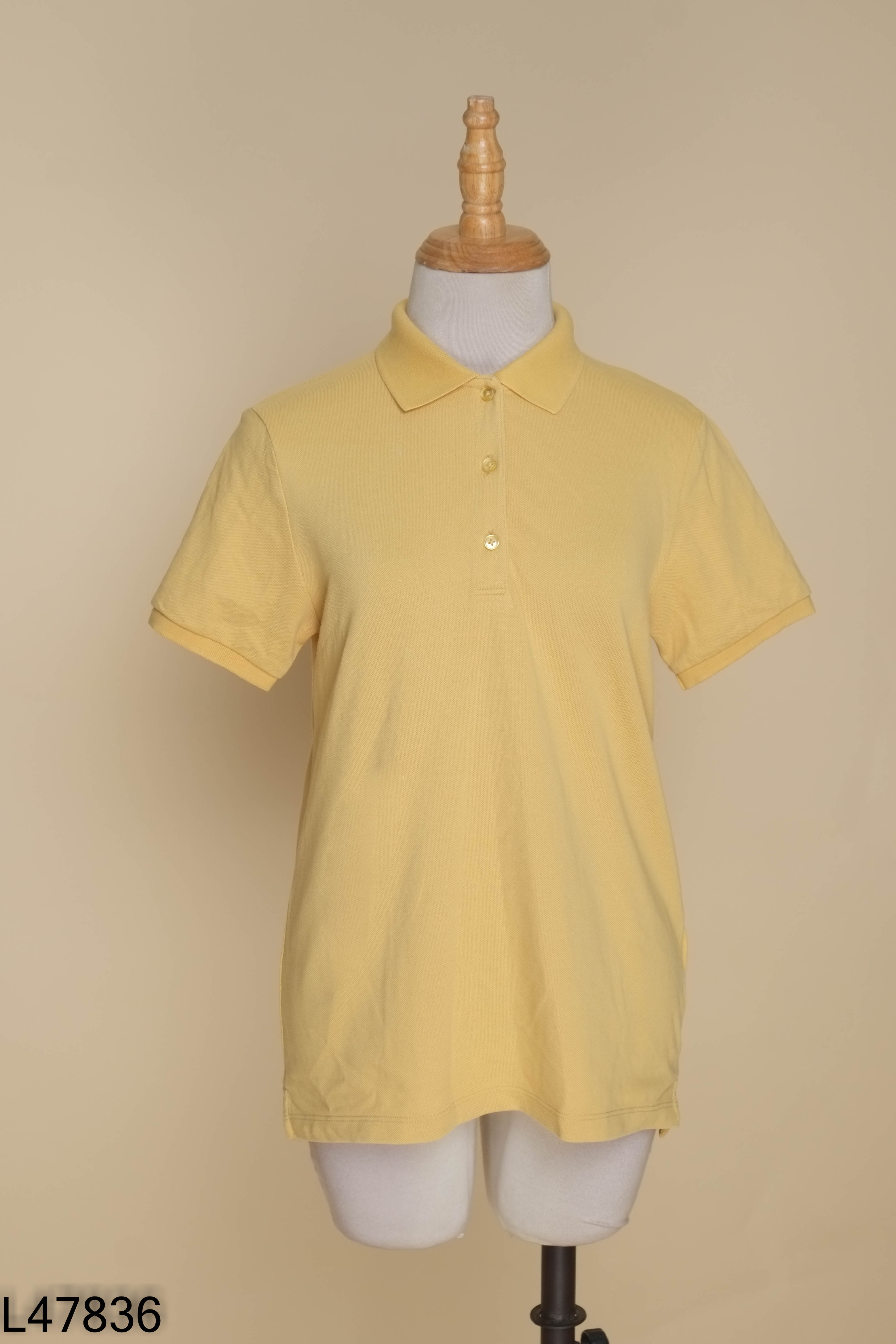 Áo polo vàng UNIQLO trơn
