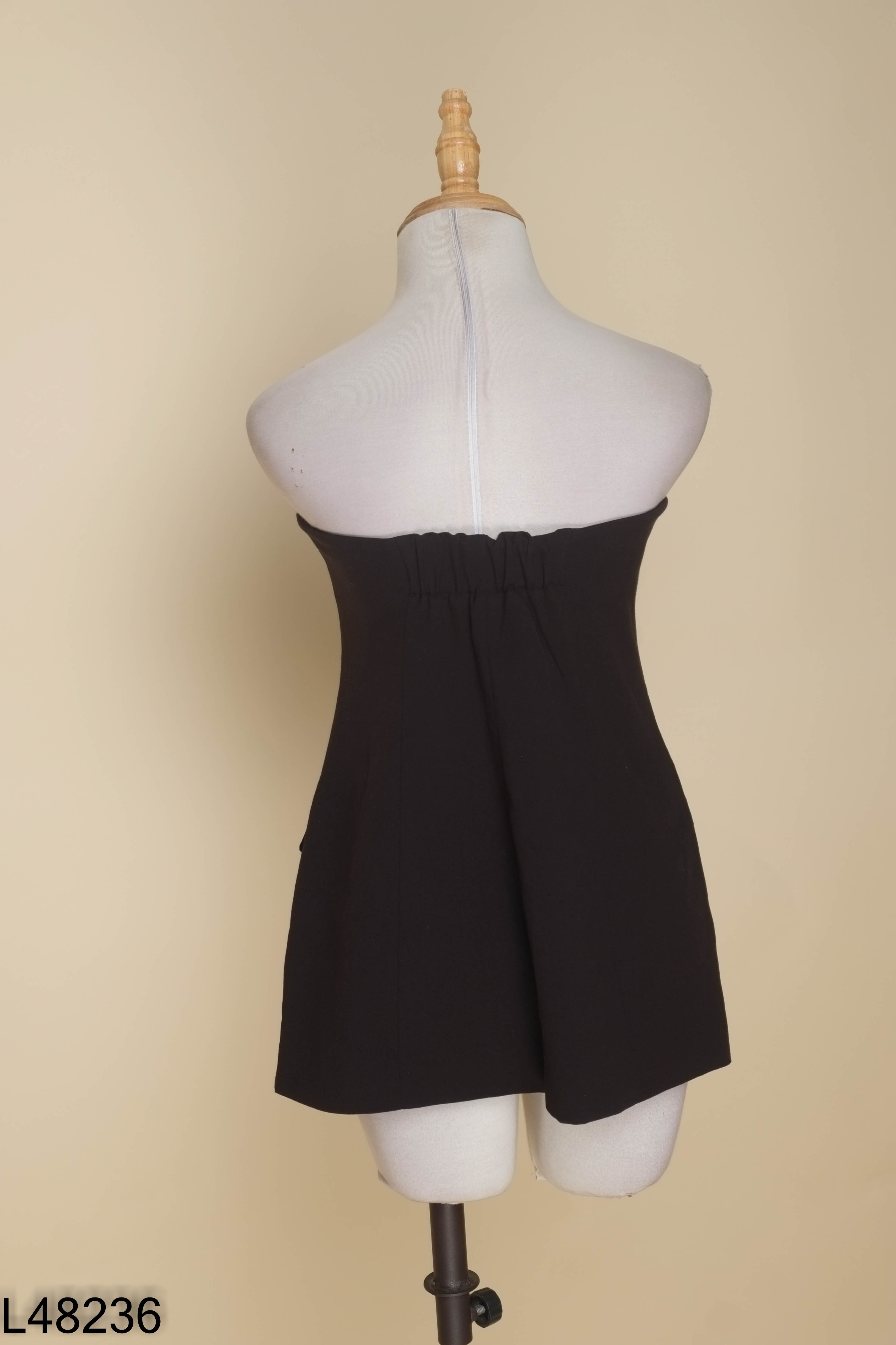 Áo kiểu vest đen cúp ngực ZARA